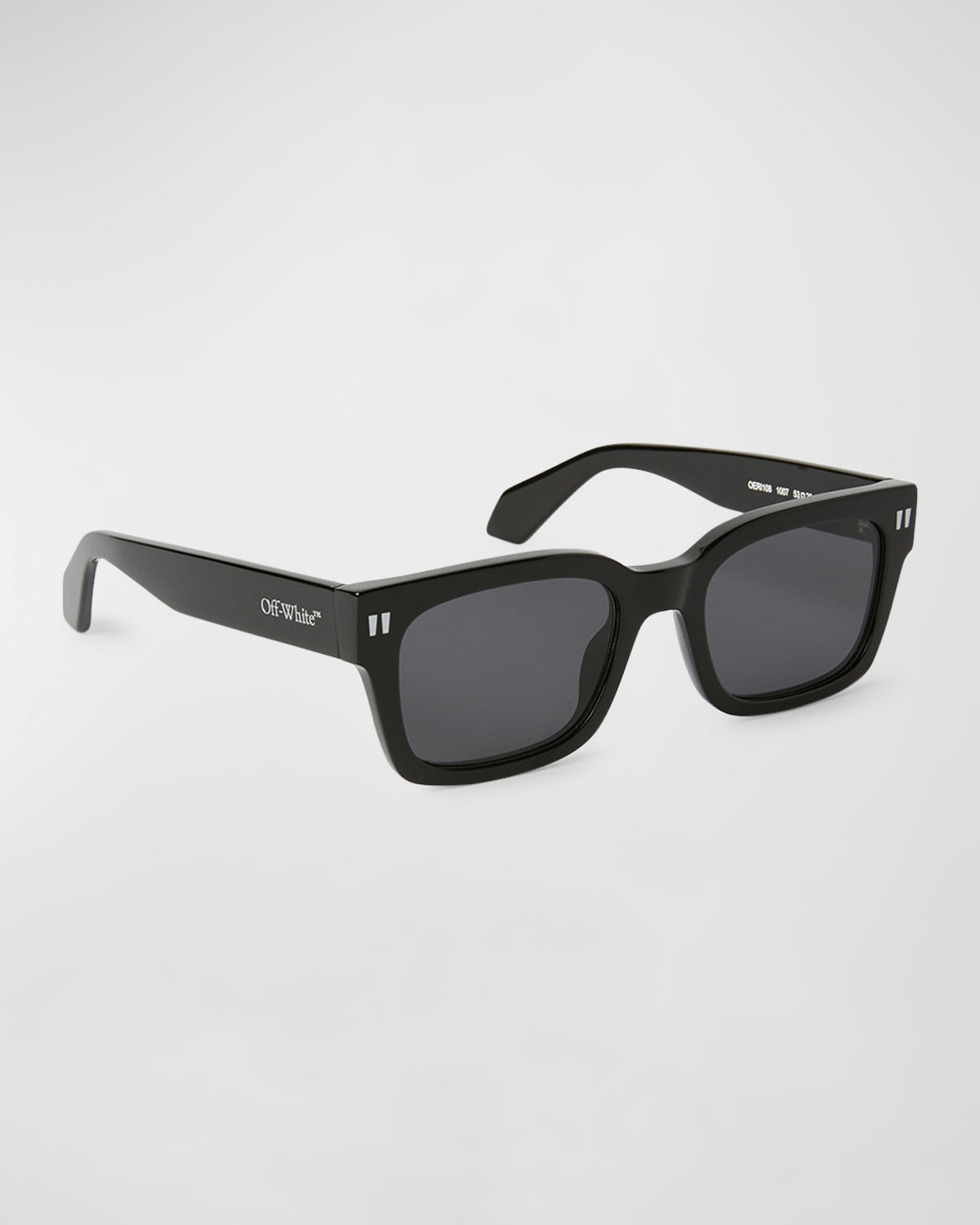 Off-white Midland Acetate Square Sunglasses In Black Dark Grey