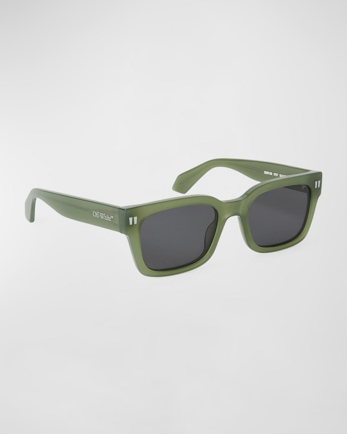 Off-white Midland Acetate Square Sunglasses In Green