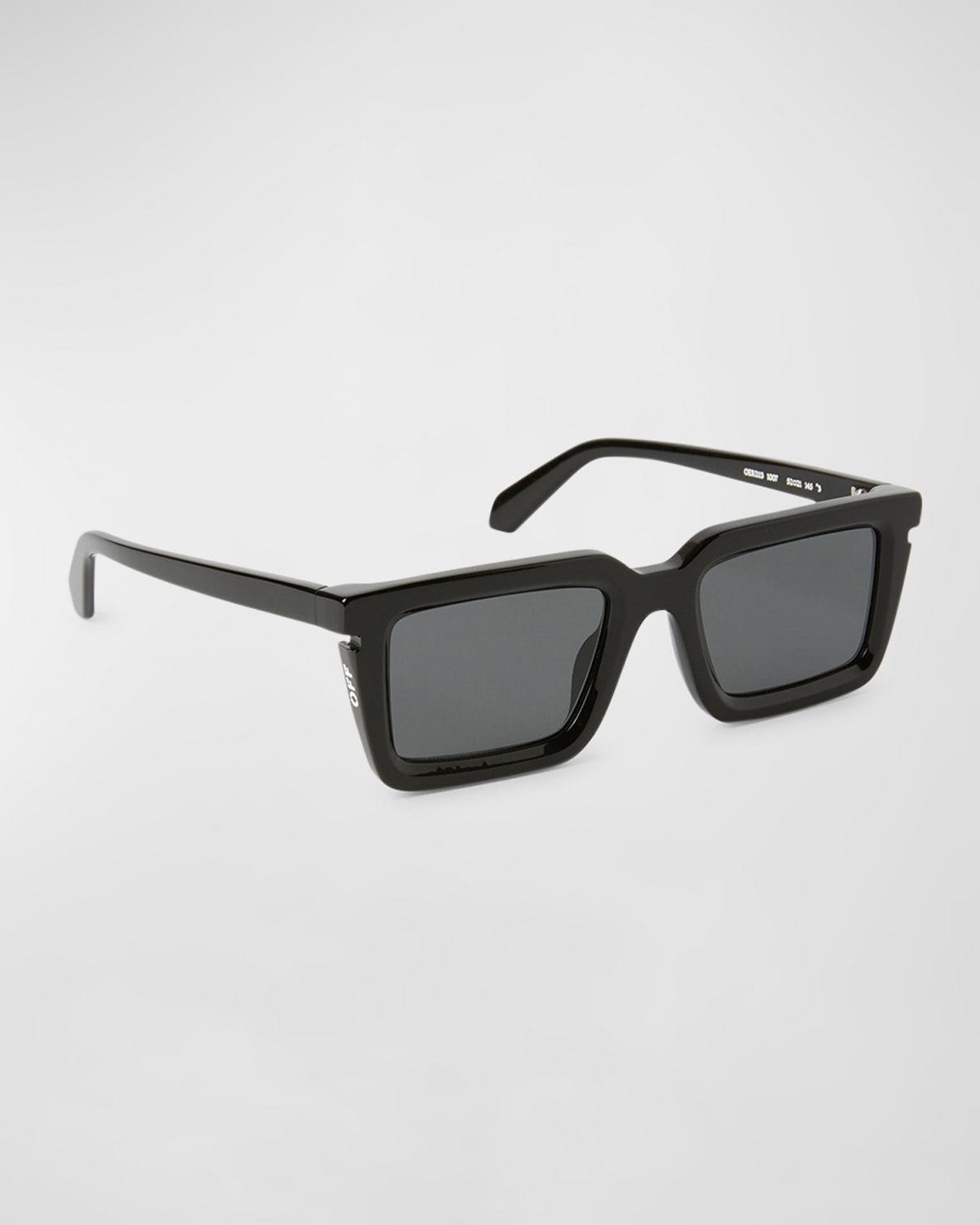 Off-white Tucson Acetate Square Sunglasses In Black Dark Grey