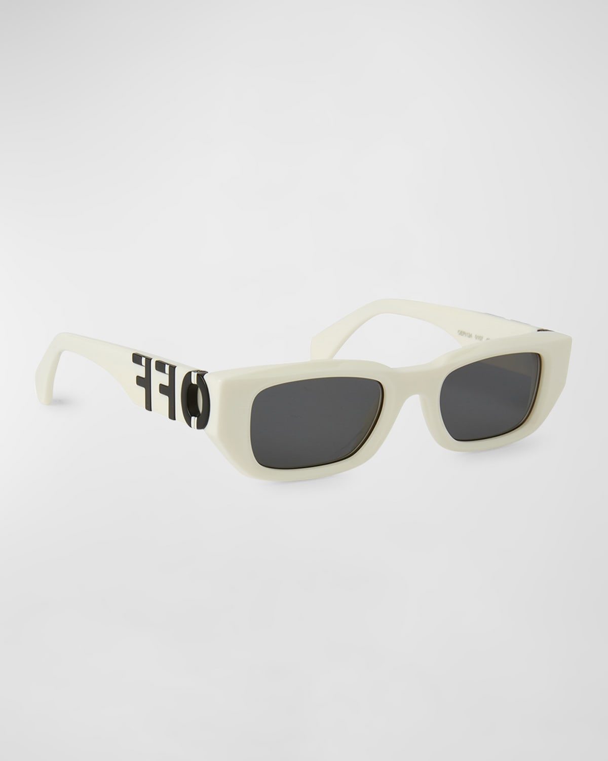 Off-white Fillmore Acetate & Metal Rectangle Sunglasses In Green