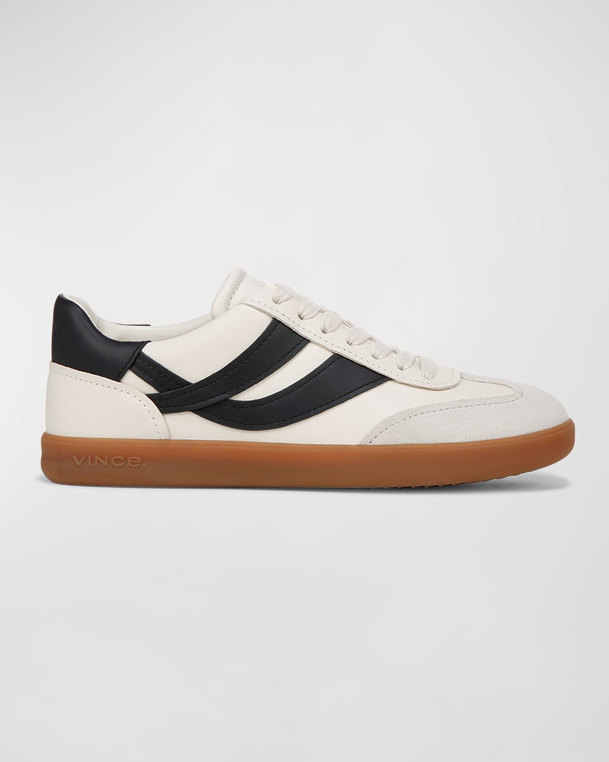 VINCE OASIS MIXED LEATHER RETRO SNEAKERS