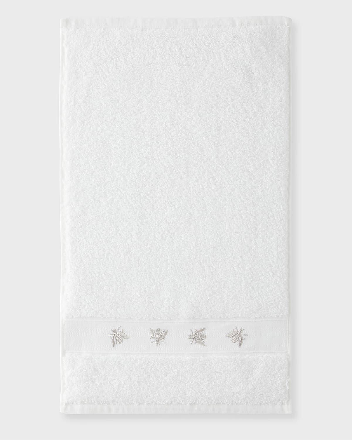 Tl At Home Mel Guest Towels, Set Of 2 In White/grey