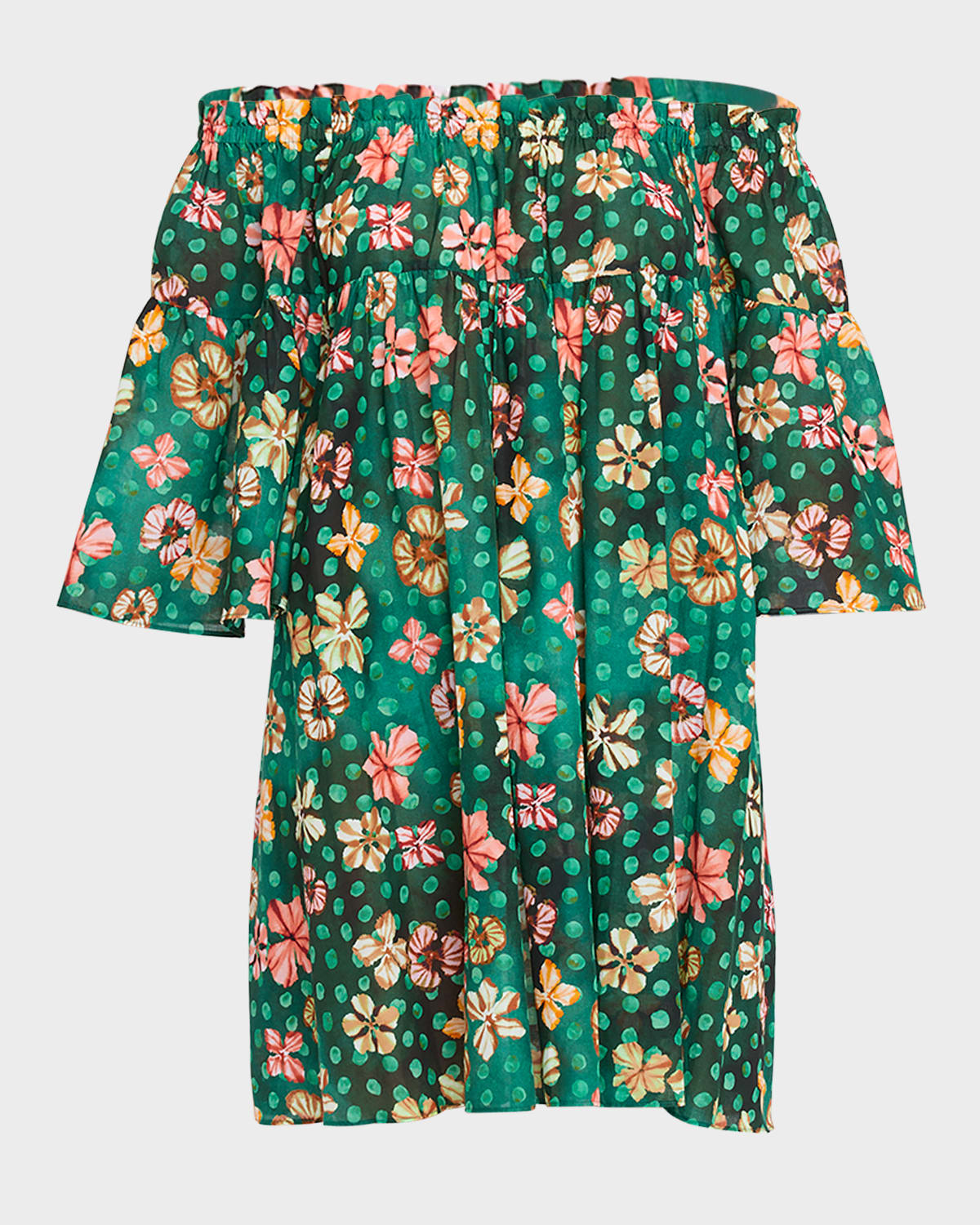 Shop Ulla Johnson Gallia Sun Dress Coverup In Veridian