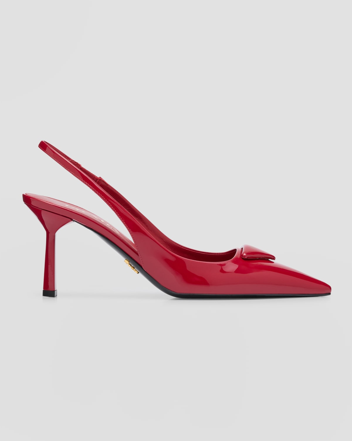 Prada Patent Leather Slingback Pumps In Cherry