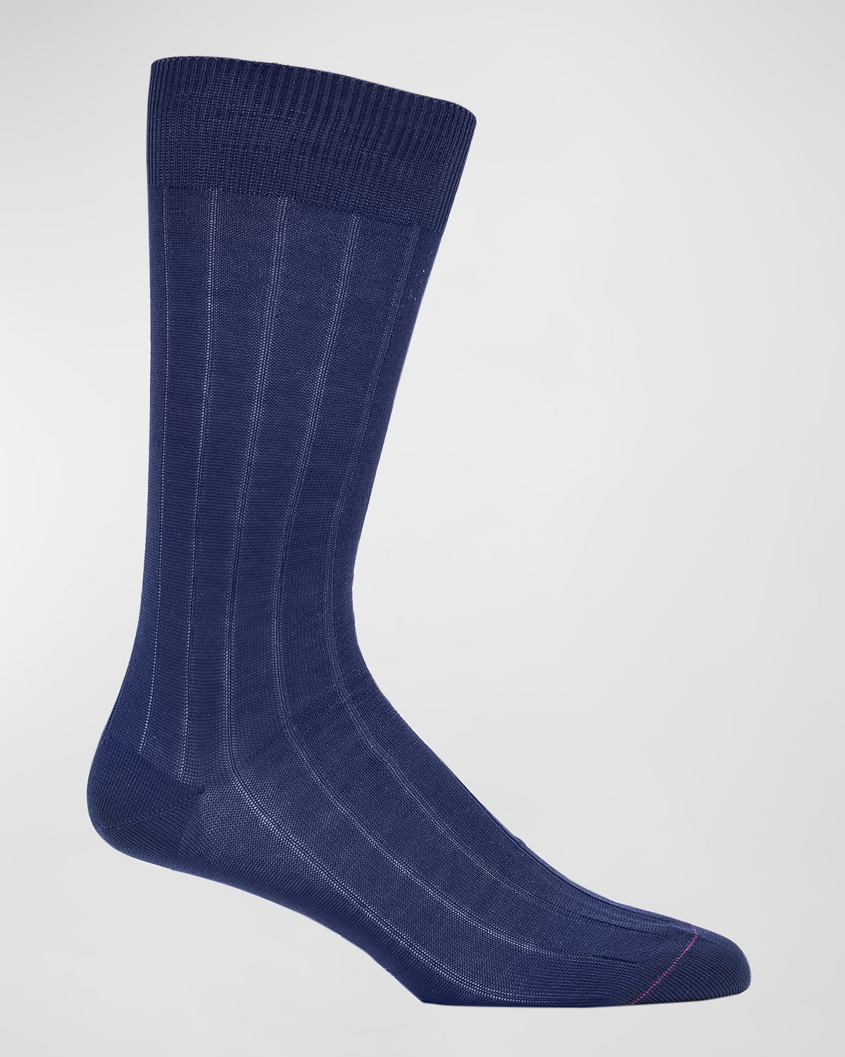 Paul Smith Men's 2-pack Ribbed Crew Socks In Blue