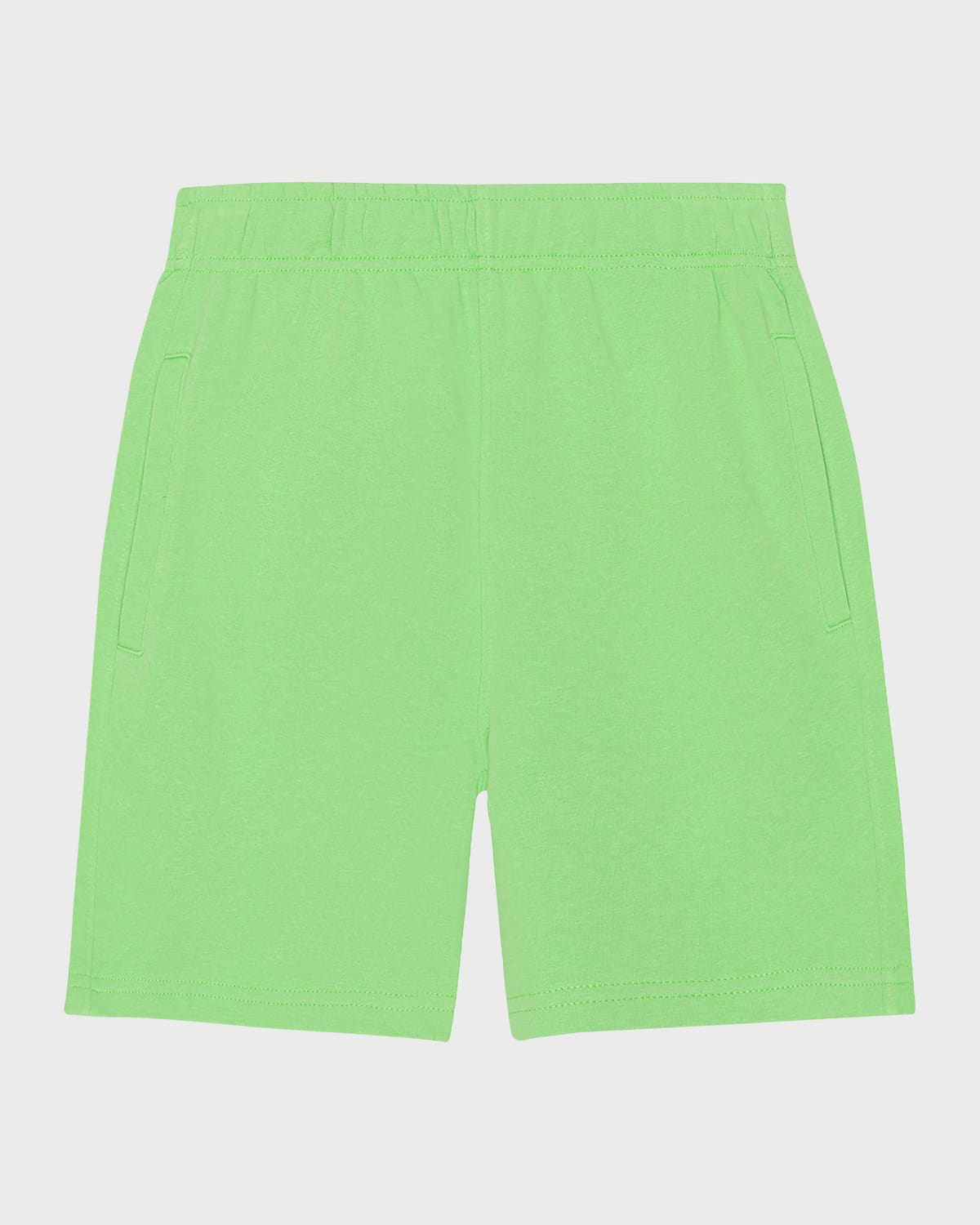 Molo Kids' Boy's Adian Cotton Shorts In Grass Green