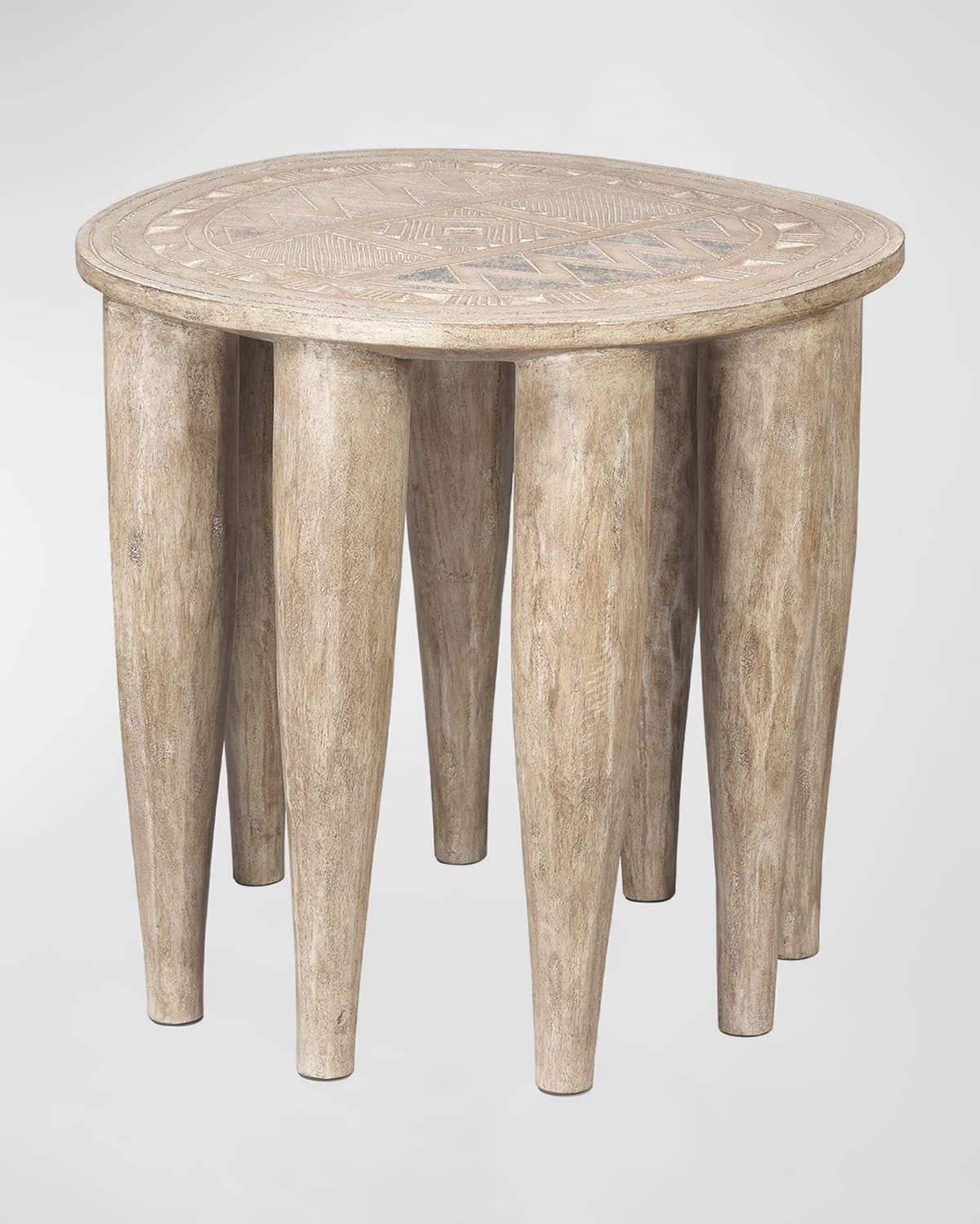 Jamie Young Naga Stool In Neutral