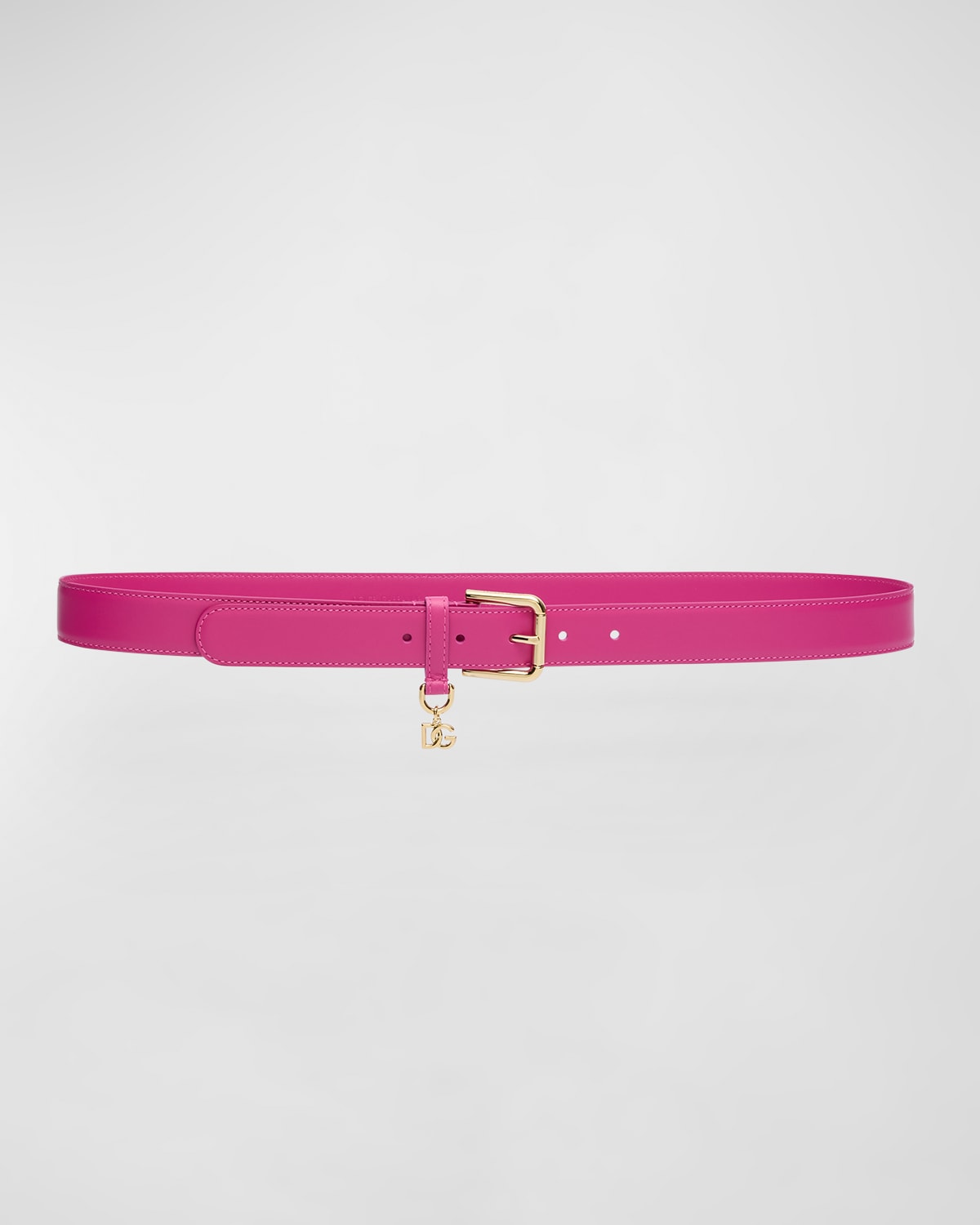 DG Charm Smooth Leather & Brass Belt