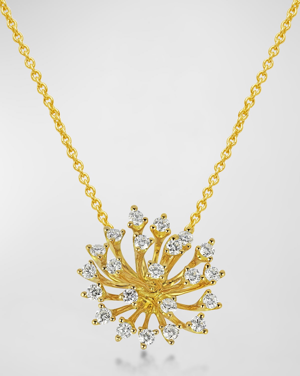 Hueb 18k Luminous Gold Diamond Pendant Necklace, 18" In Yellow Gold