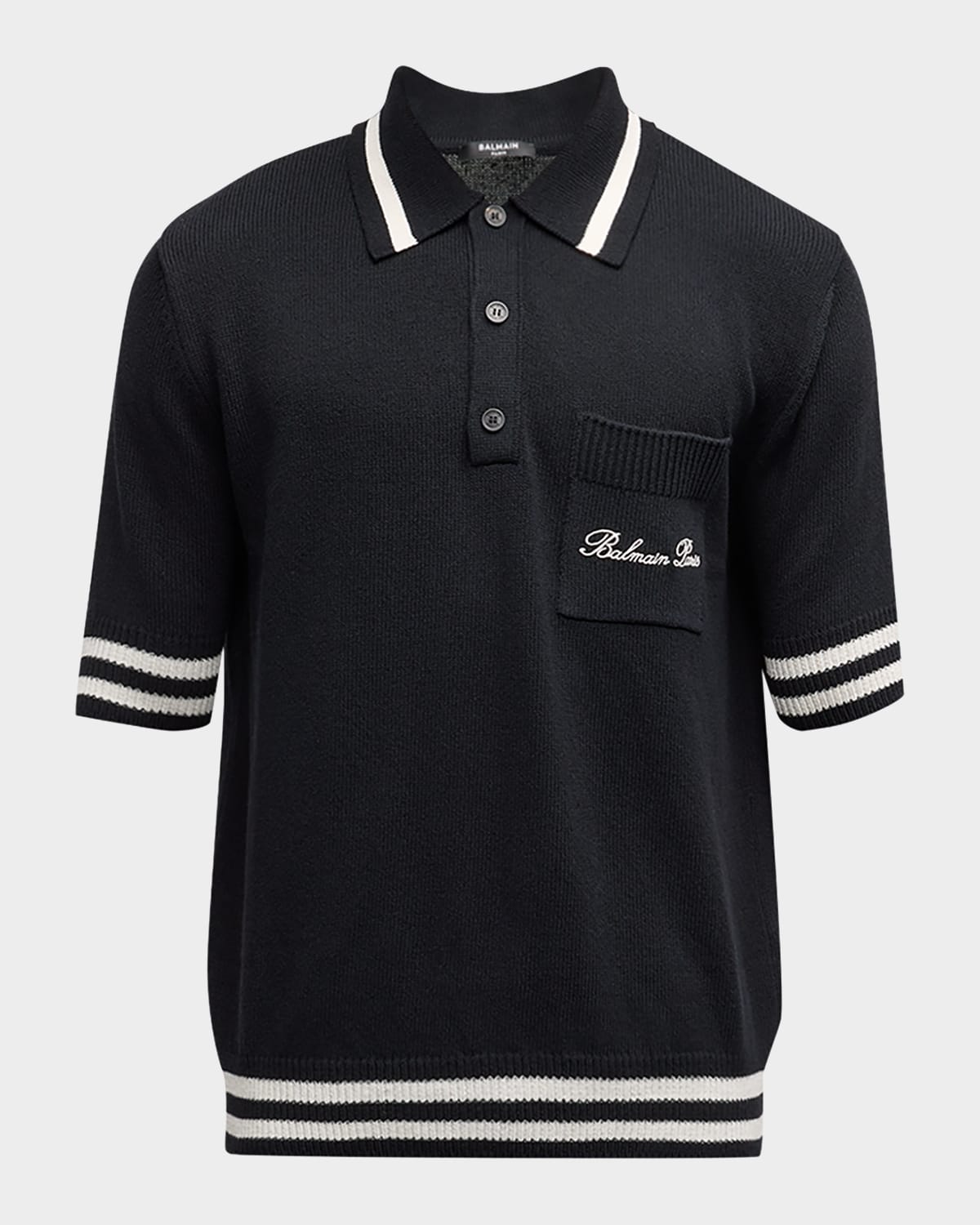 Balmain Topwear In Black/natural