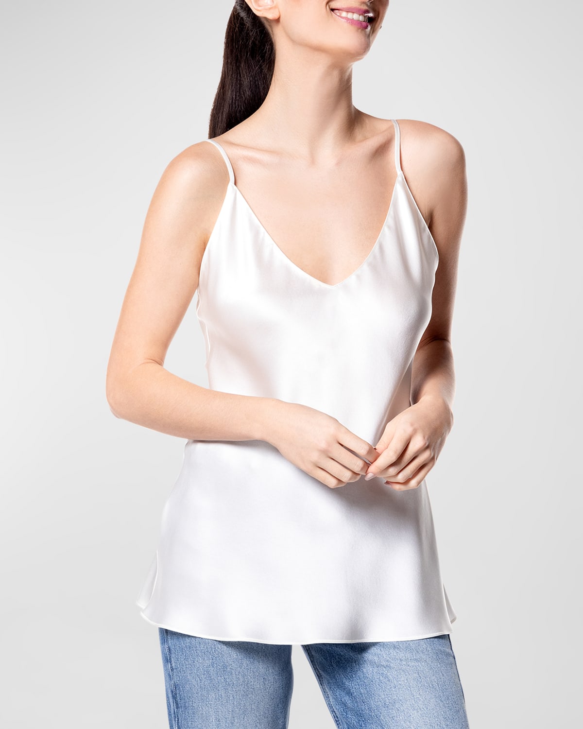 V-Neck Silk Cami