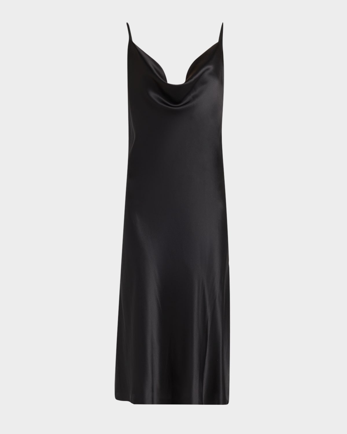 Sleeveless Cowl-Neck Silk Nightgown