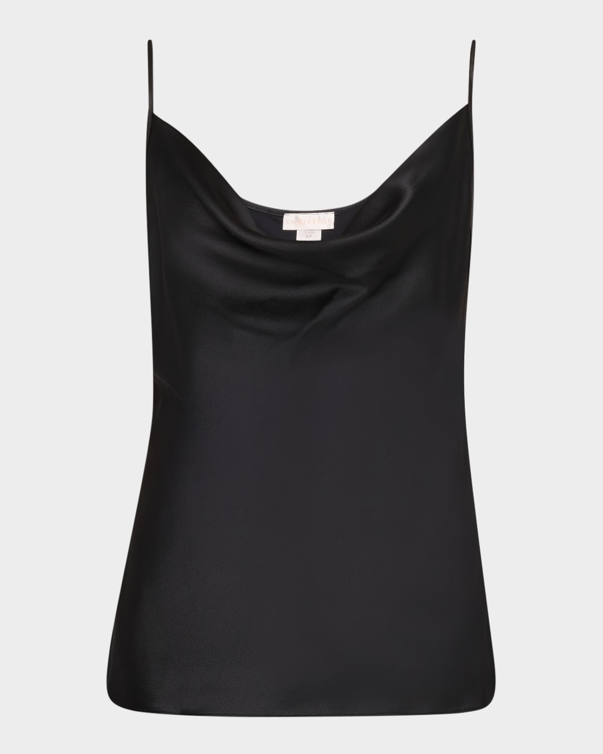 Cowl-Neck Silk Cami