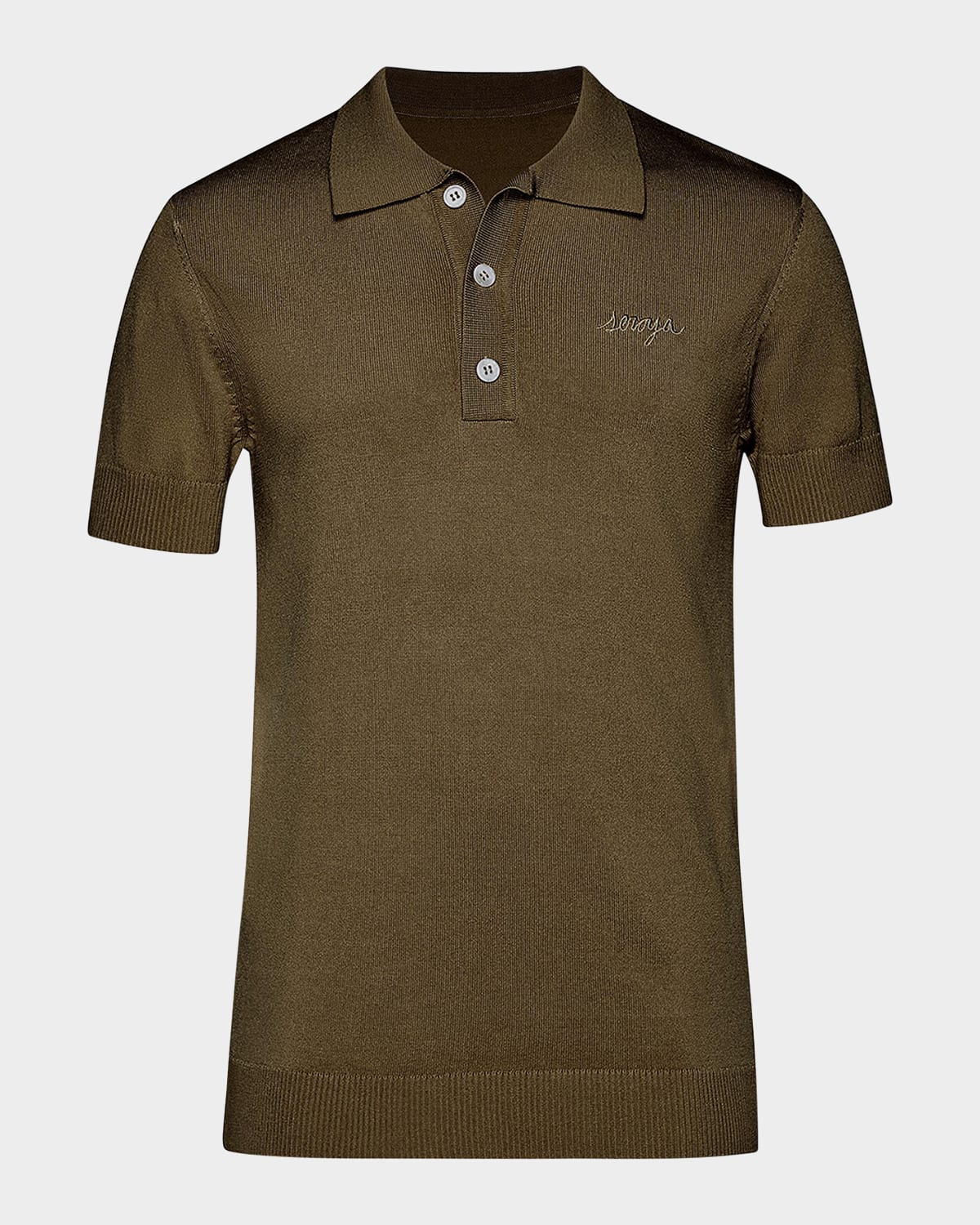 Shop Ser.o.ya Men's Rafael Embroidered Logo Polo Shirt In Fort Greene