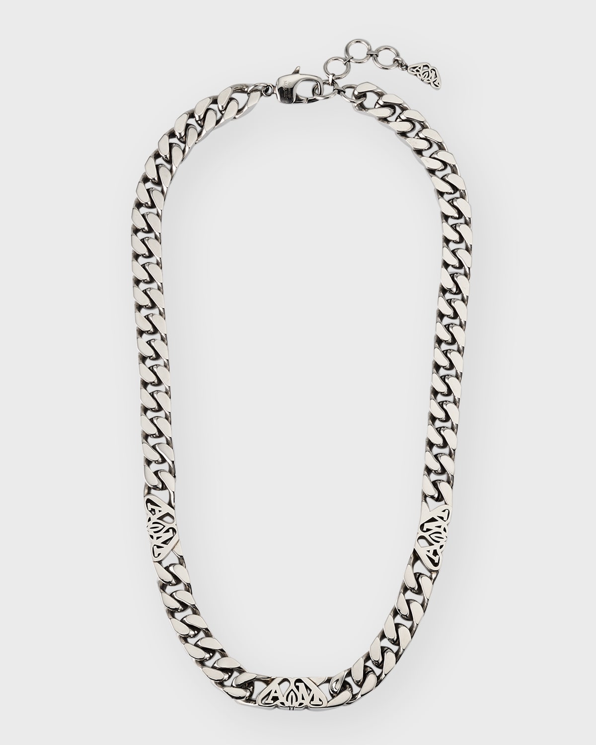 Men's Seal Logo Chain Choker Necklace