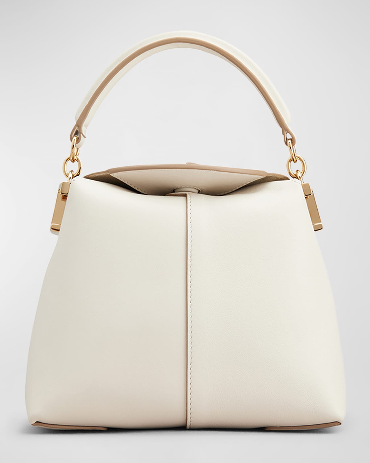 Tod's Micro T Case Tote Bag In Bianco Calce