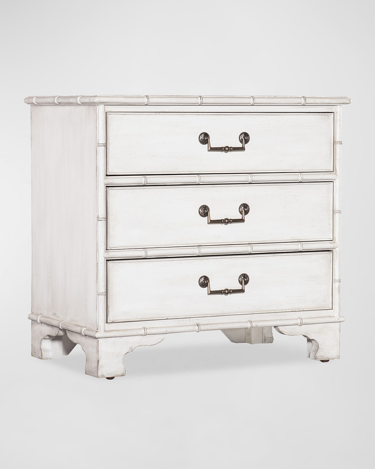 Hooker Furniture Charleston White 3-drawer Nightstand In White Heron