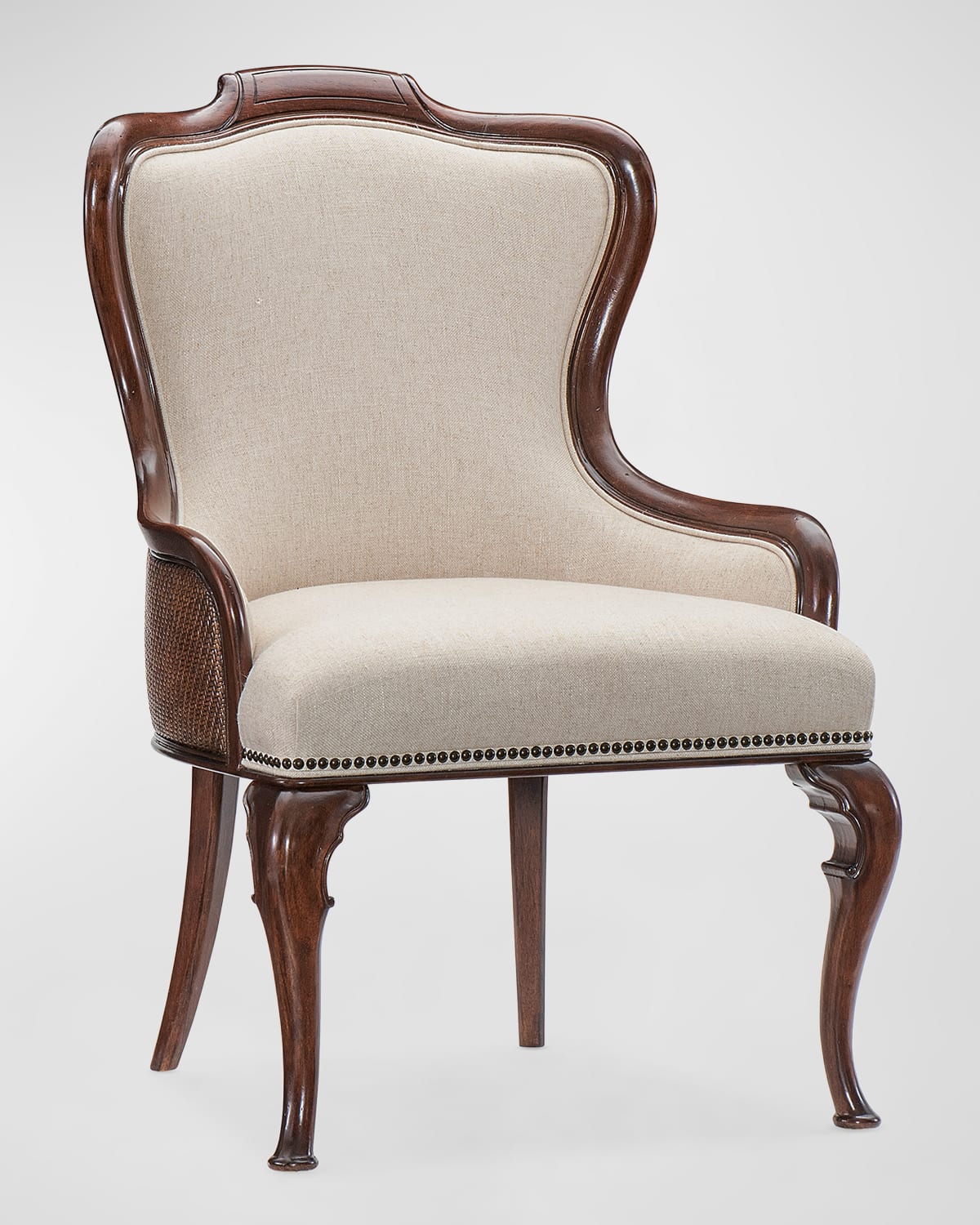 Hooker Furniture Charleston Upholstered Arm Chair In Brown