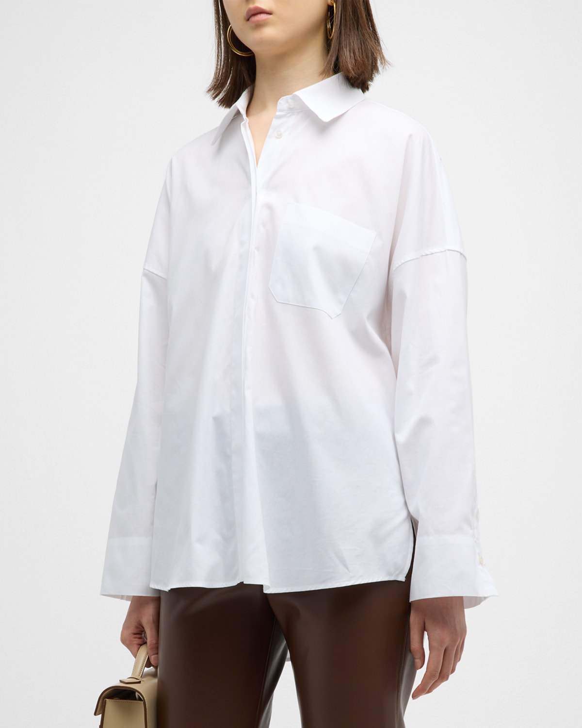 Shop Max Mara Lodola Button-front Shirt In White