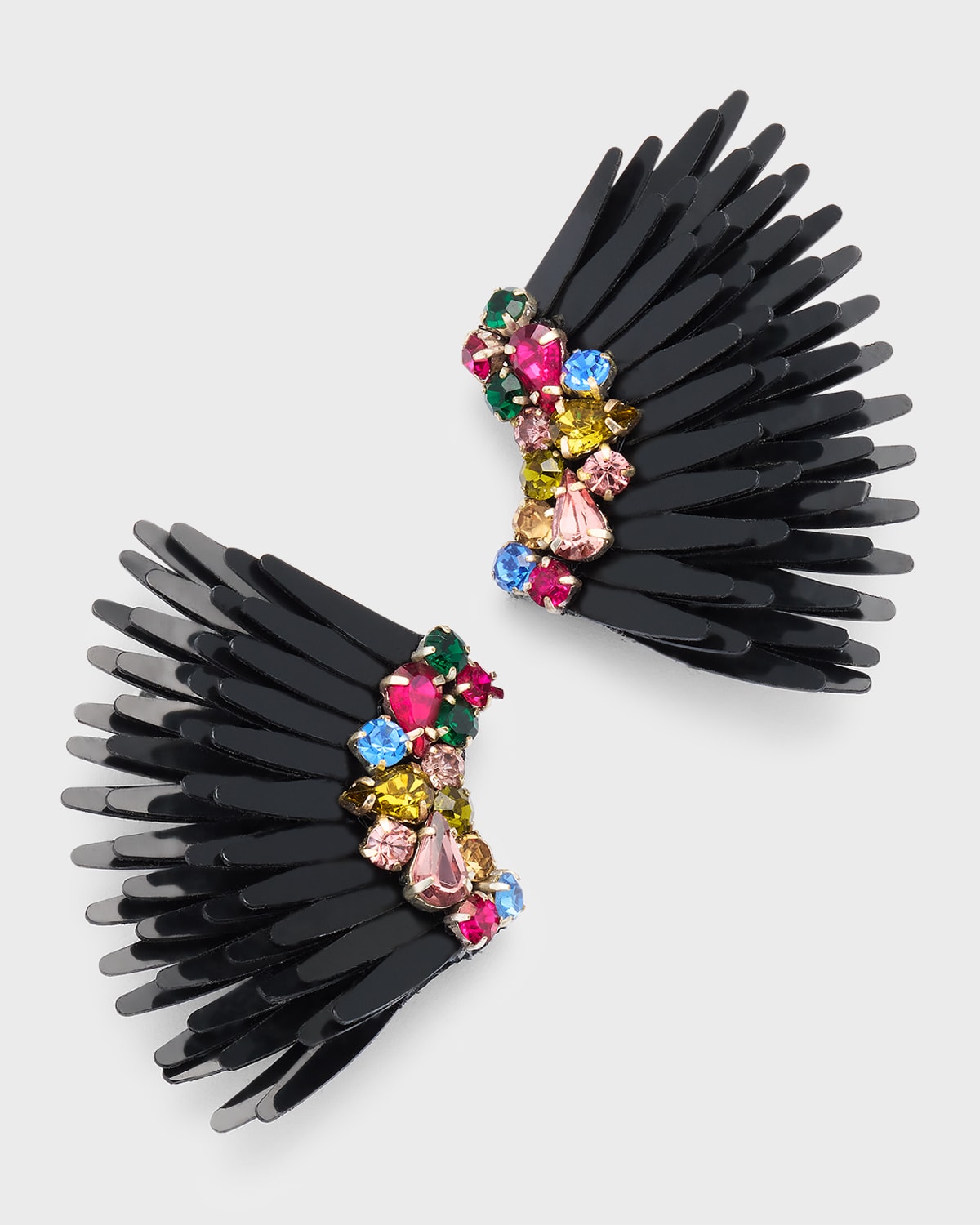 Mignonne Gavigan Mega Mini Madeline Earrings, Black In Black Multi
