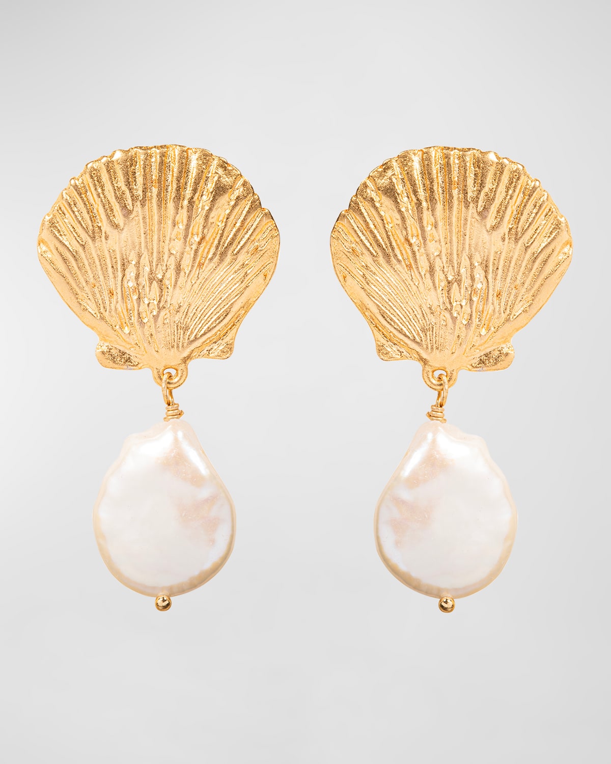 Shell Earrings with Mother-Of-Pearl