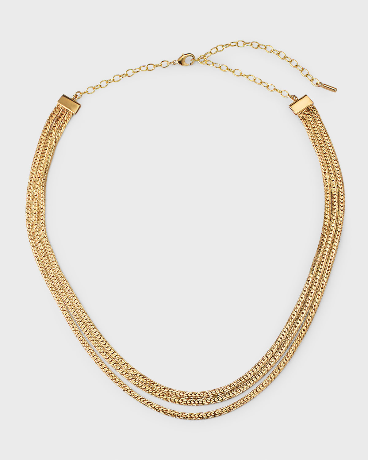Safu Layered Herringbone Necklace