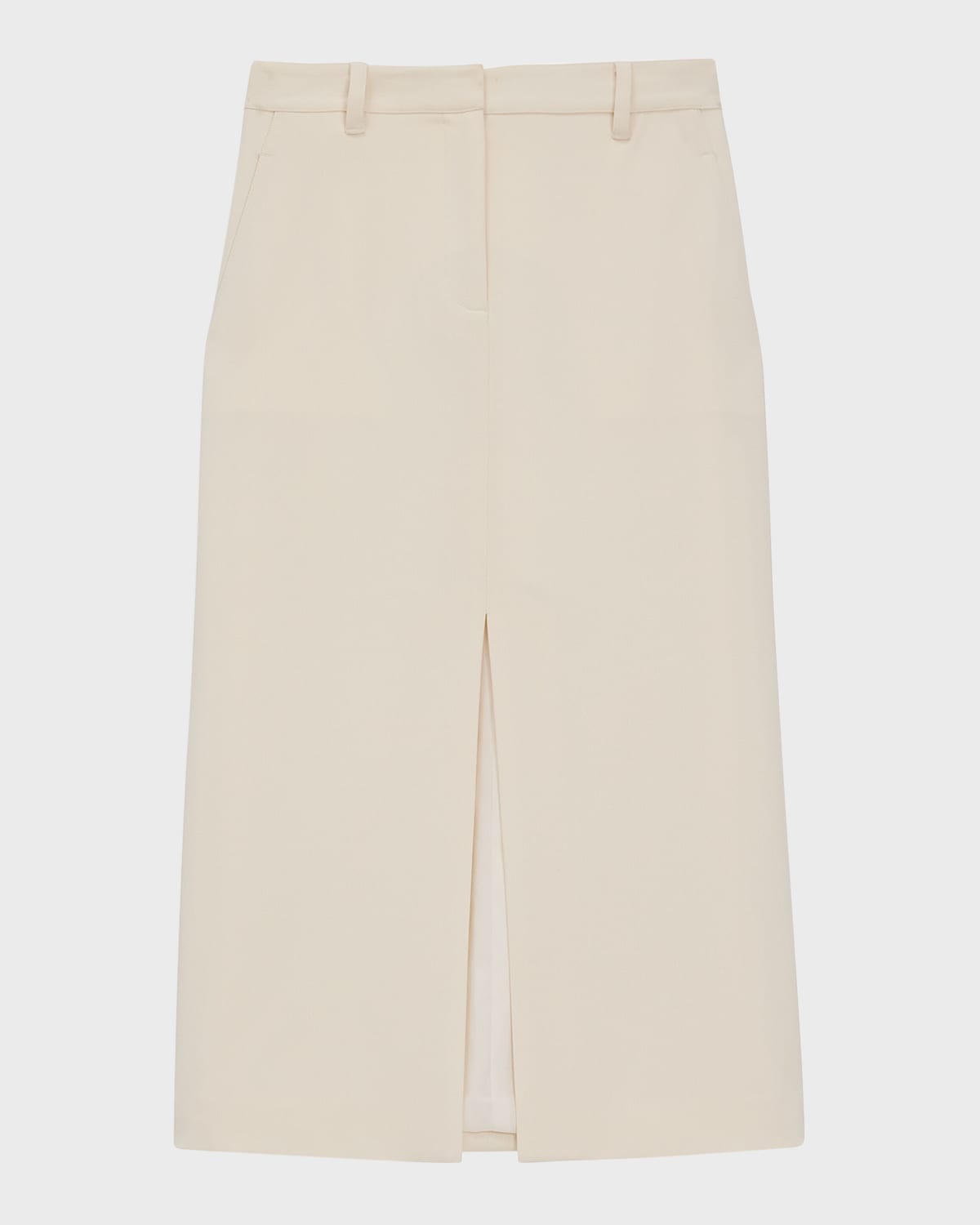 Theory Women's Draped Midi Skirt Blue