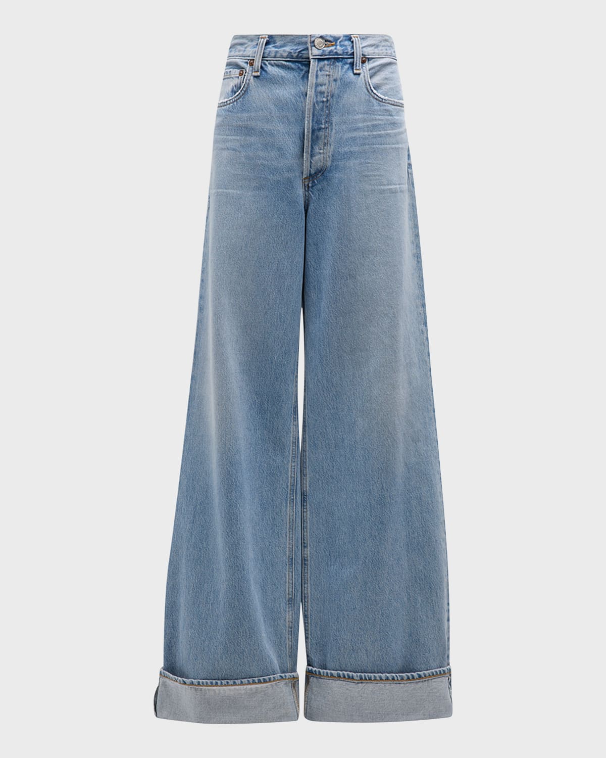 Agolde Dame High Rise Wide Leg Jean Showdown In Showdown