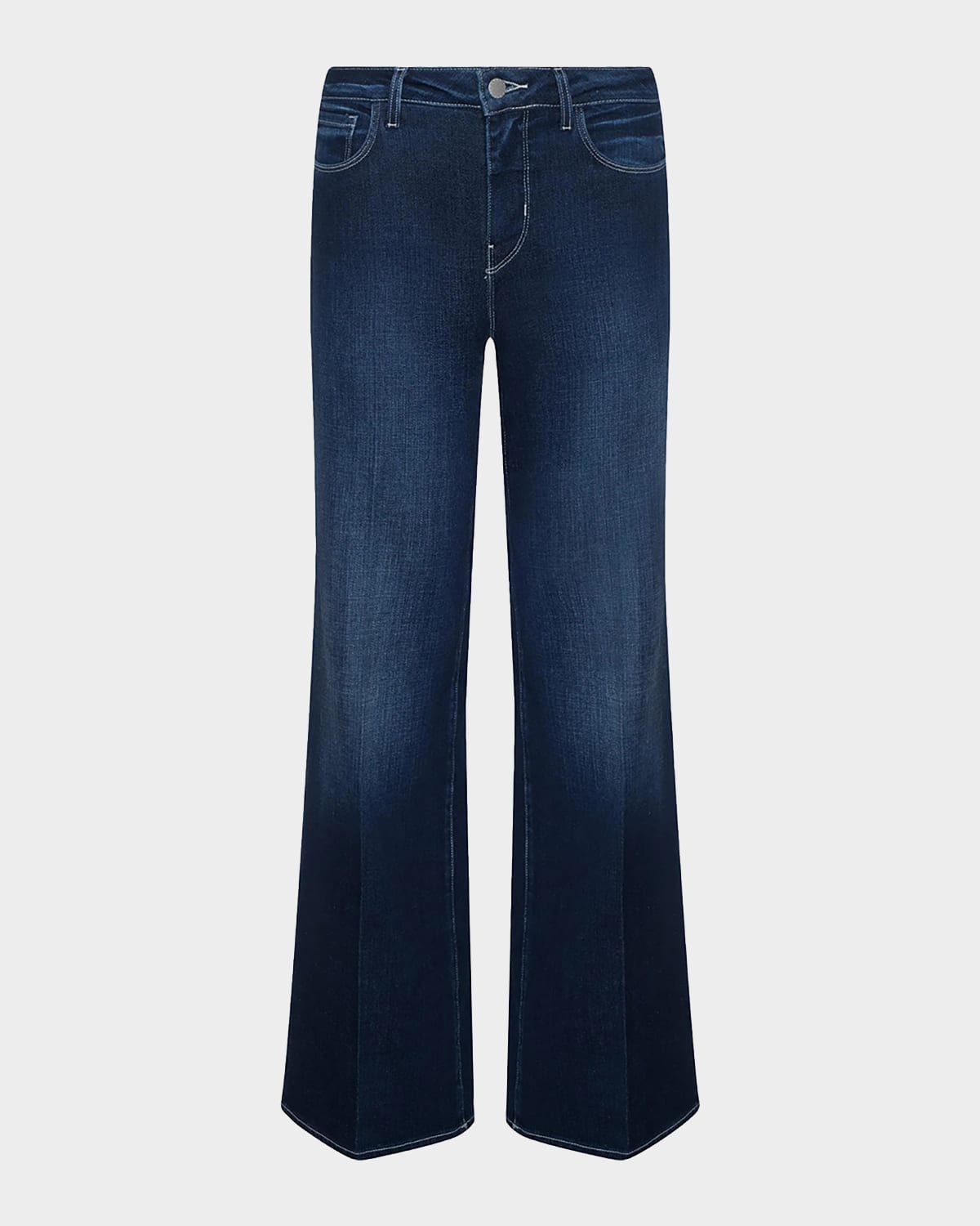 L'agence Alicent High-rise Sneaker Jeans In Blue