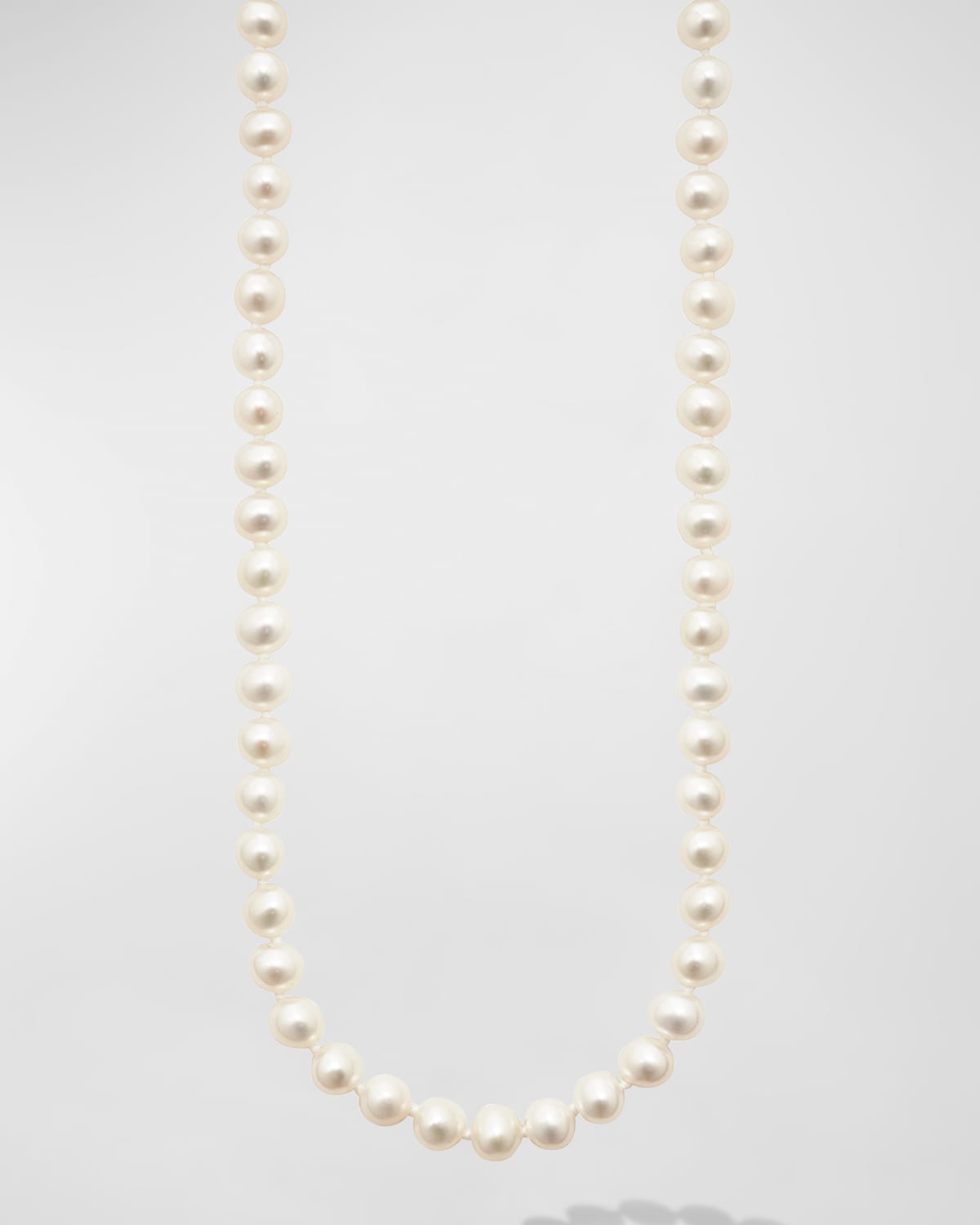 Sterling Silver and 18K Luna Pearl Small Strand Necklace