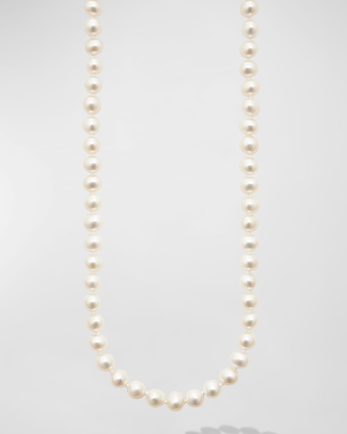 Lagos Luna Freshwater Pearl Necklace In Silver