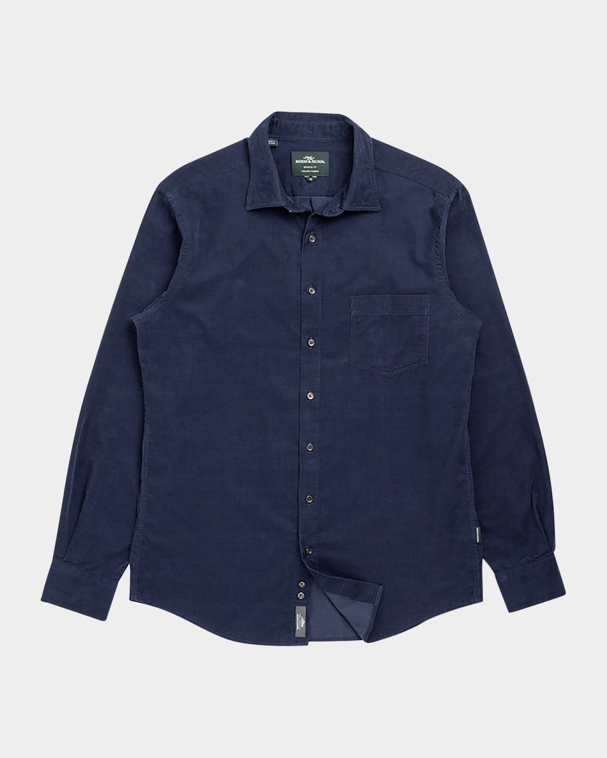 Men's Coal Stream Slim Fit Corduroy Casual Button-Down Shirt