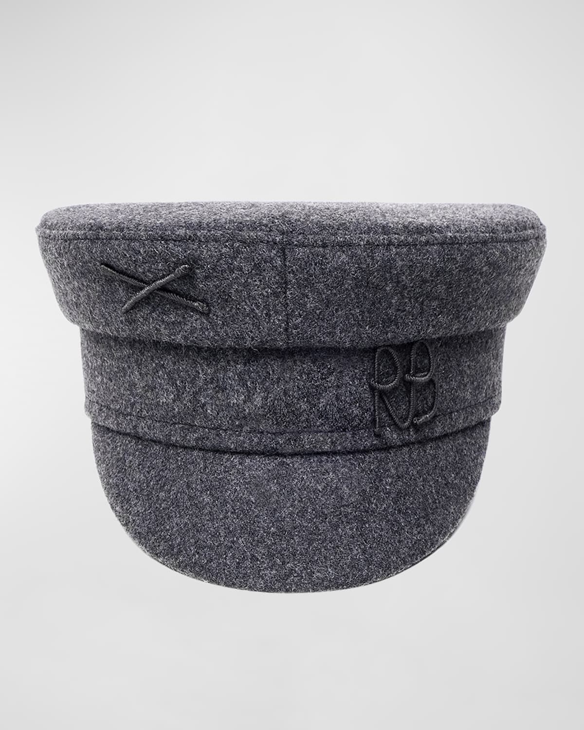 Logo Wool-Blend Newsboy Cap