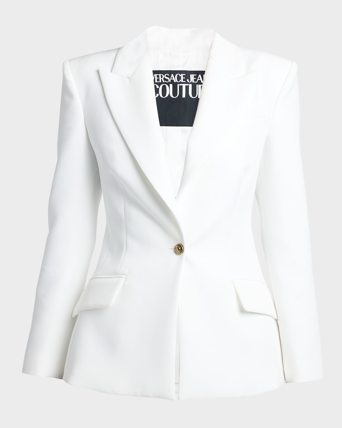 Versace Jeans Couture Single-breasted Jacket In White