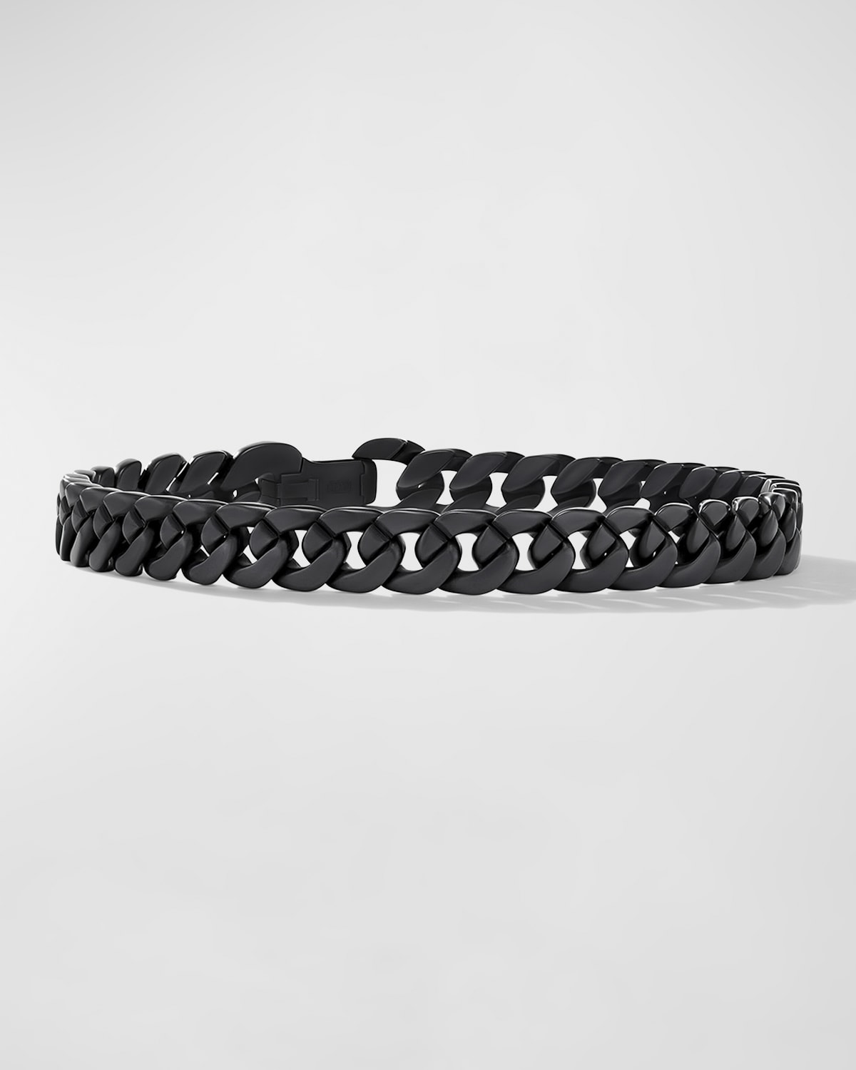 Shop David Yurman Men's Curb Chain Bracelet In Black Titanium, 8mm