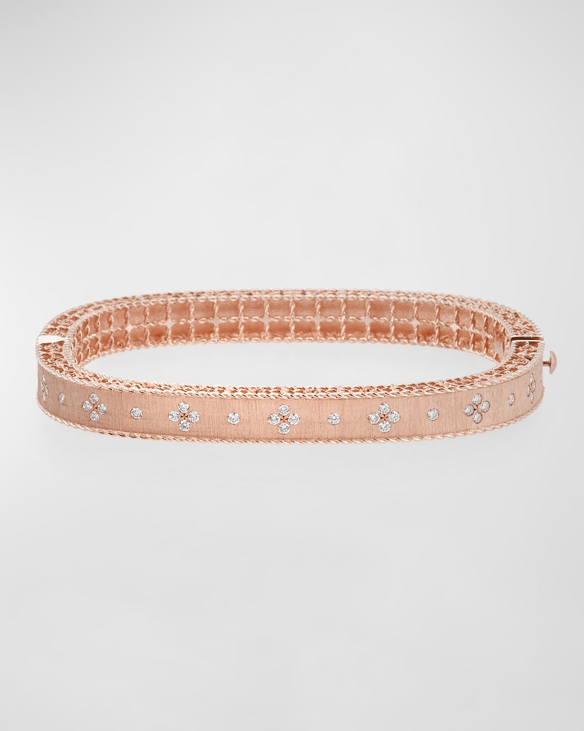 Princess 18K Narrow Diamond Bangle