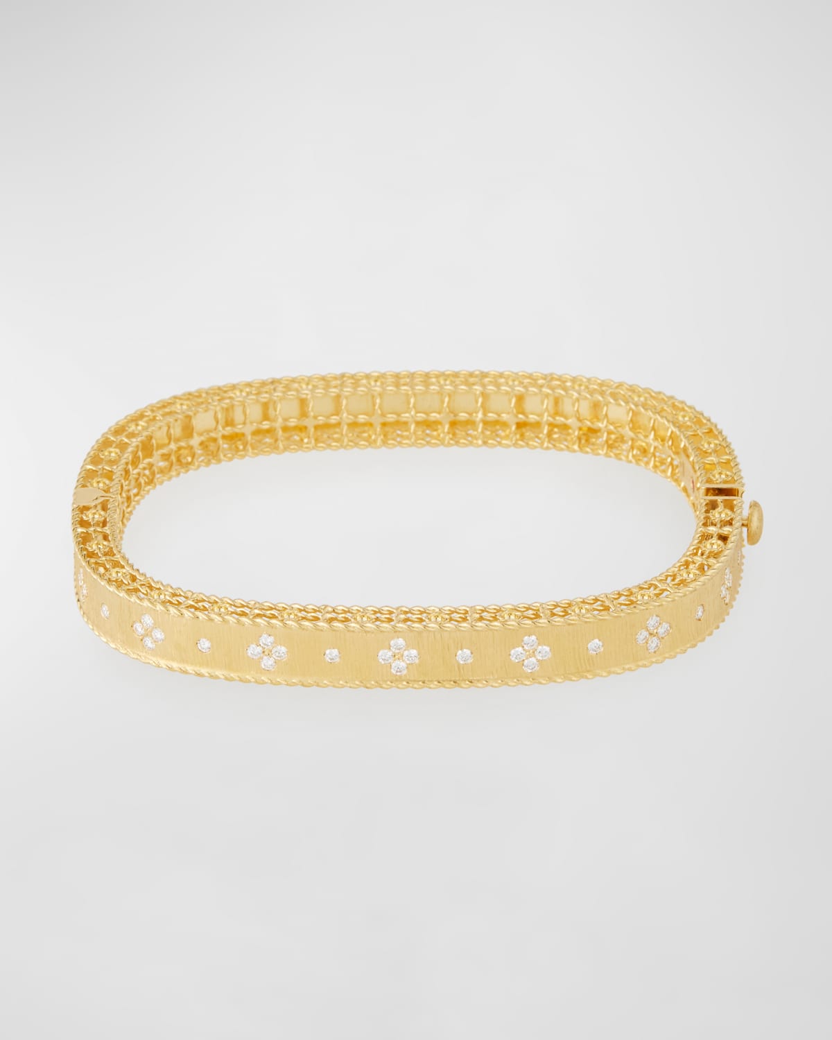 Princess 18K Narrow Diamond Bangle