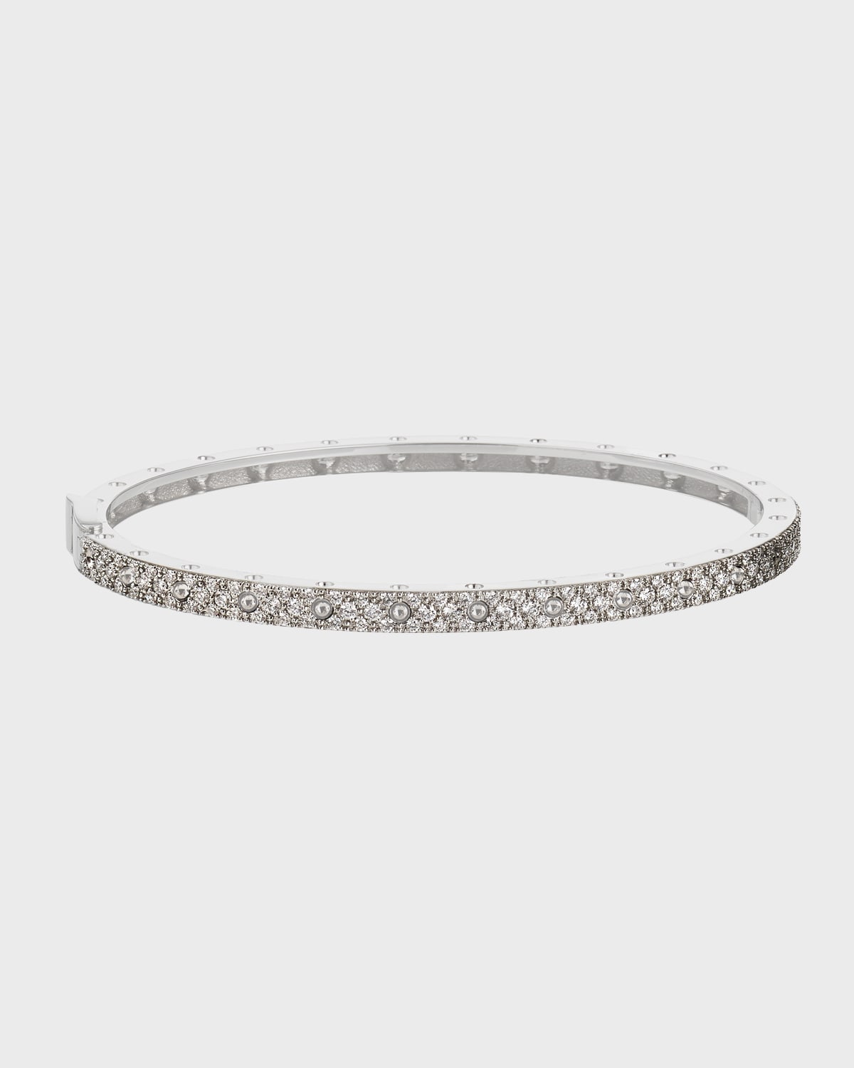 Pois Mois Symphony 18K White Gold Diamond Bangle