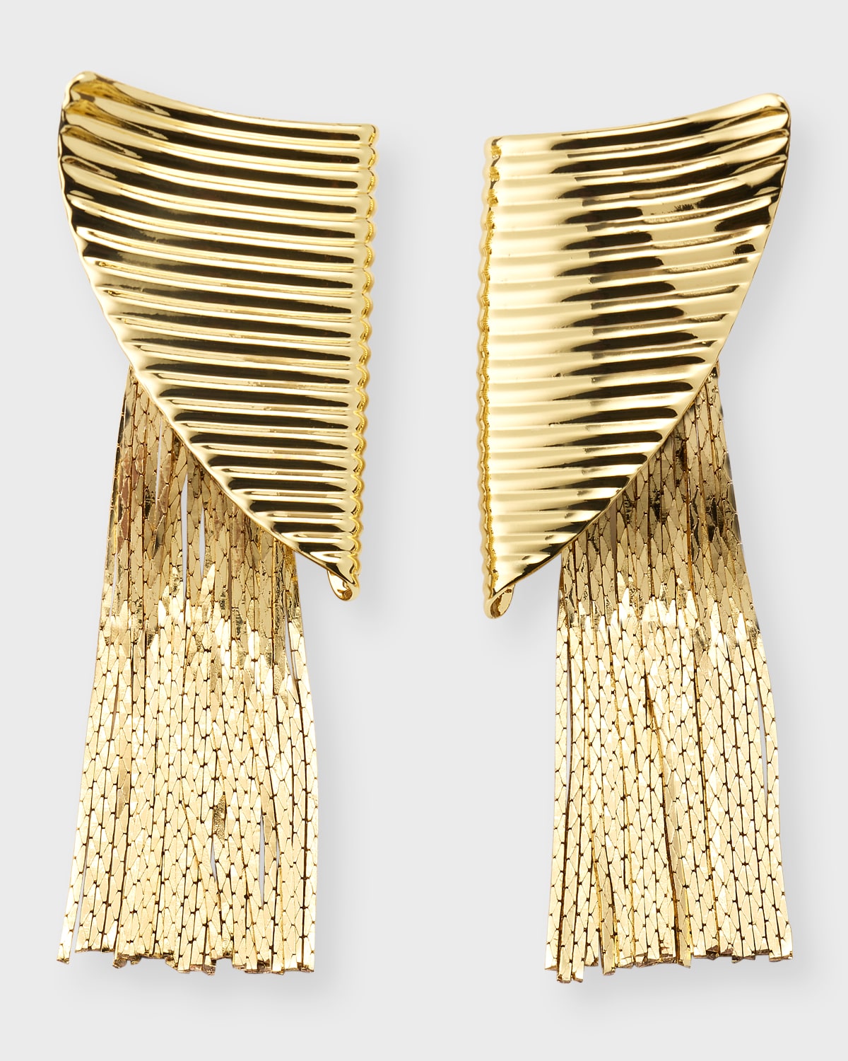 Valentina 12K Gold-Plated Fringe Earrings