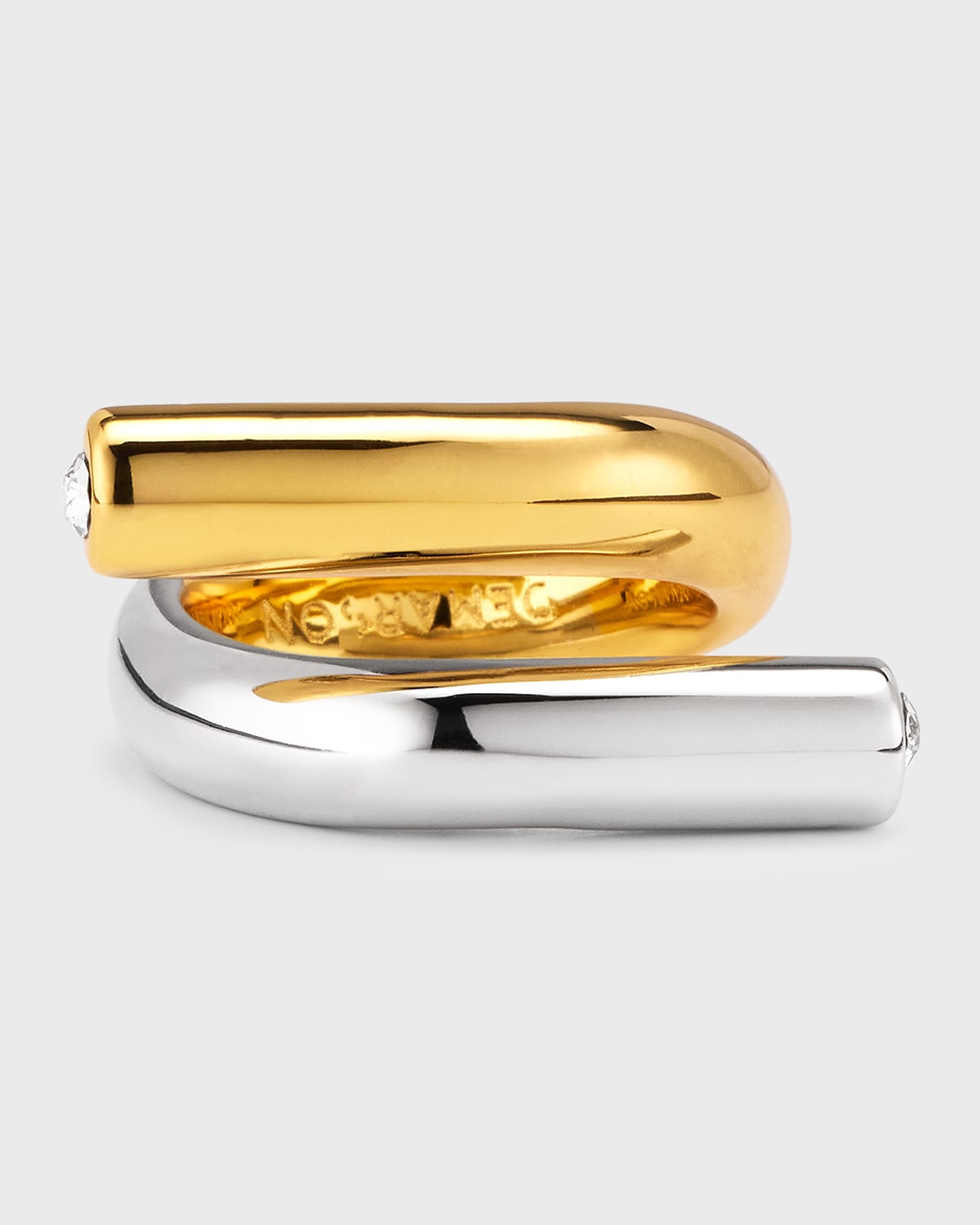 Demarson Ana Two-tone Ring In Gold Silver