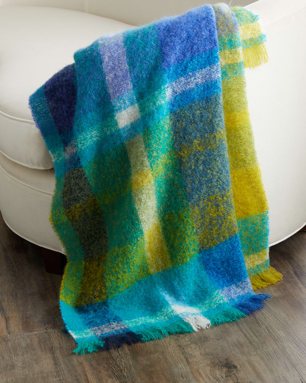 Designers Guild Fontaine Cobalt Throw, 51" X 75" In Multi