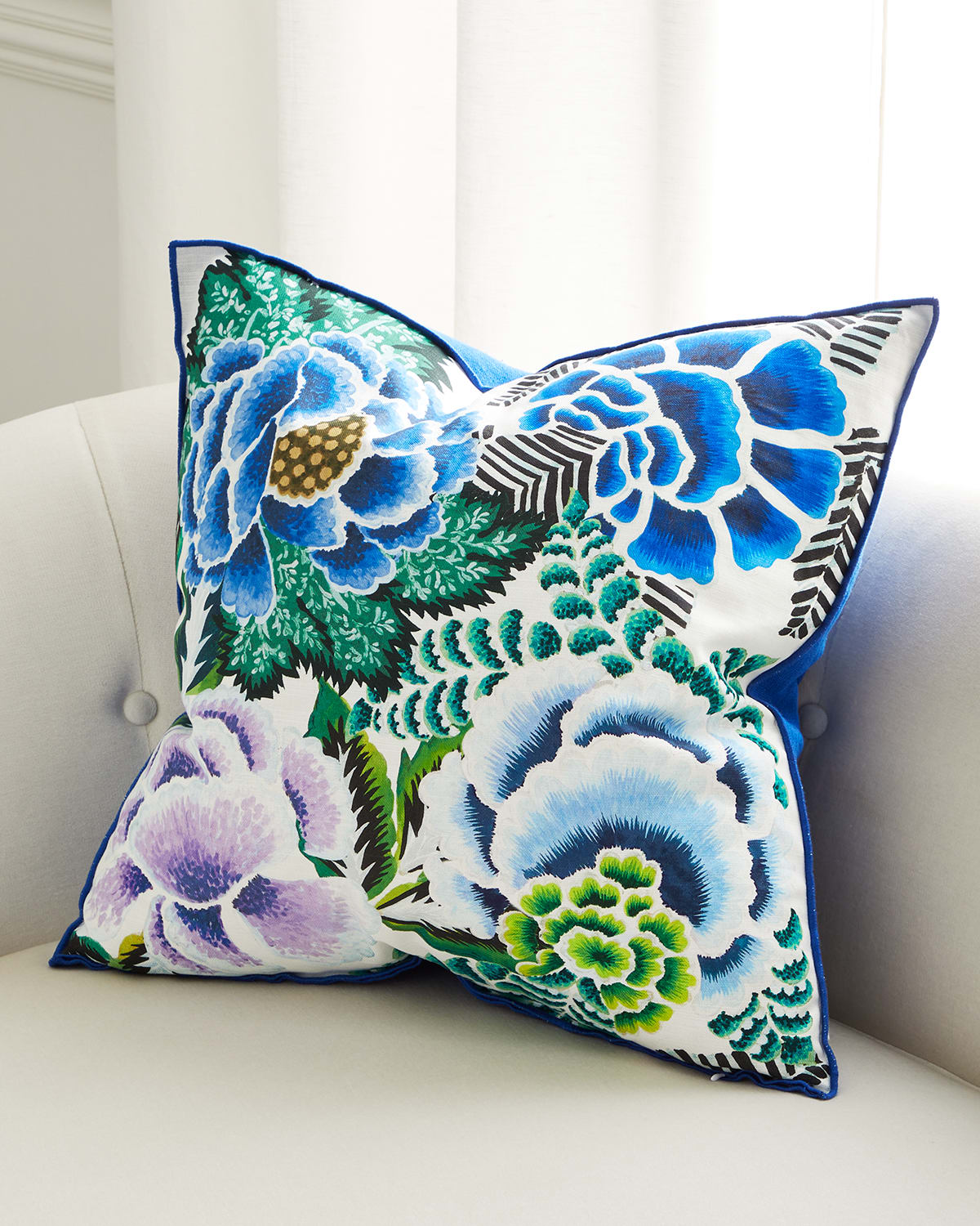 Designers Guild Rose De Damas Cushion, 22" Square In Multi