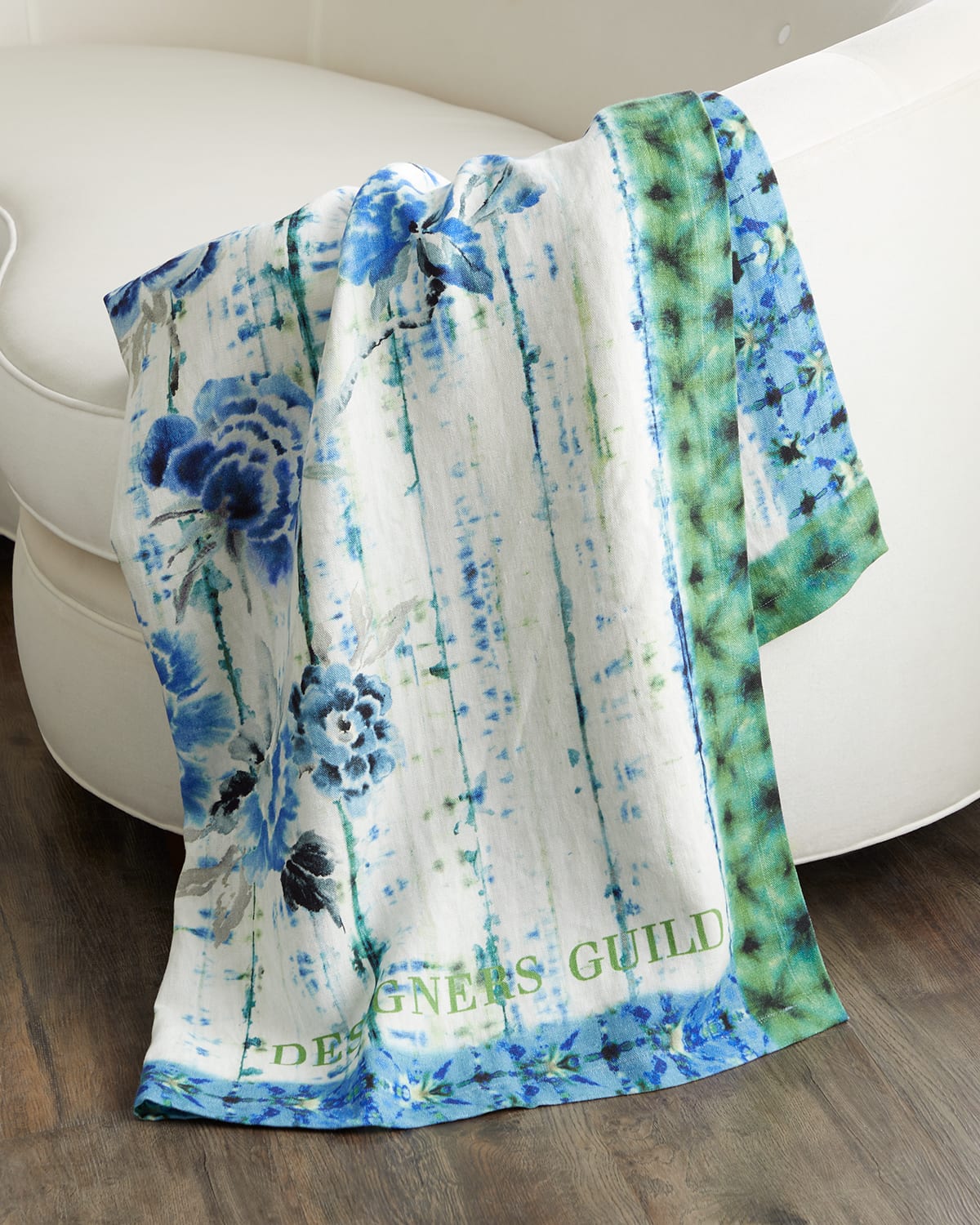 Designers Guild Kyoto Flower Throw, 51" X 71" In White