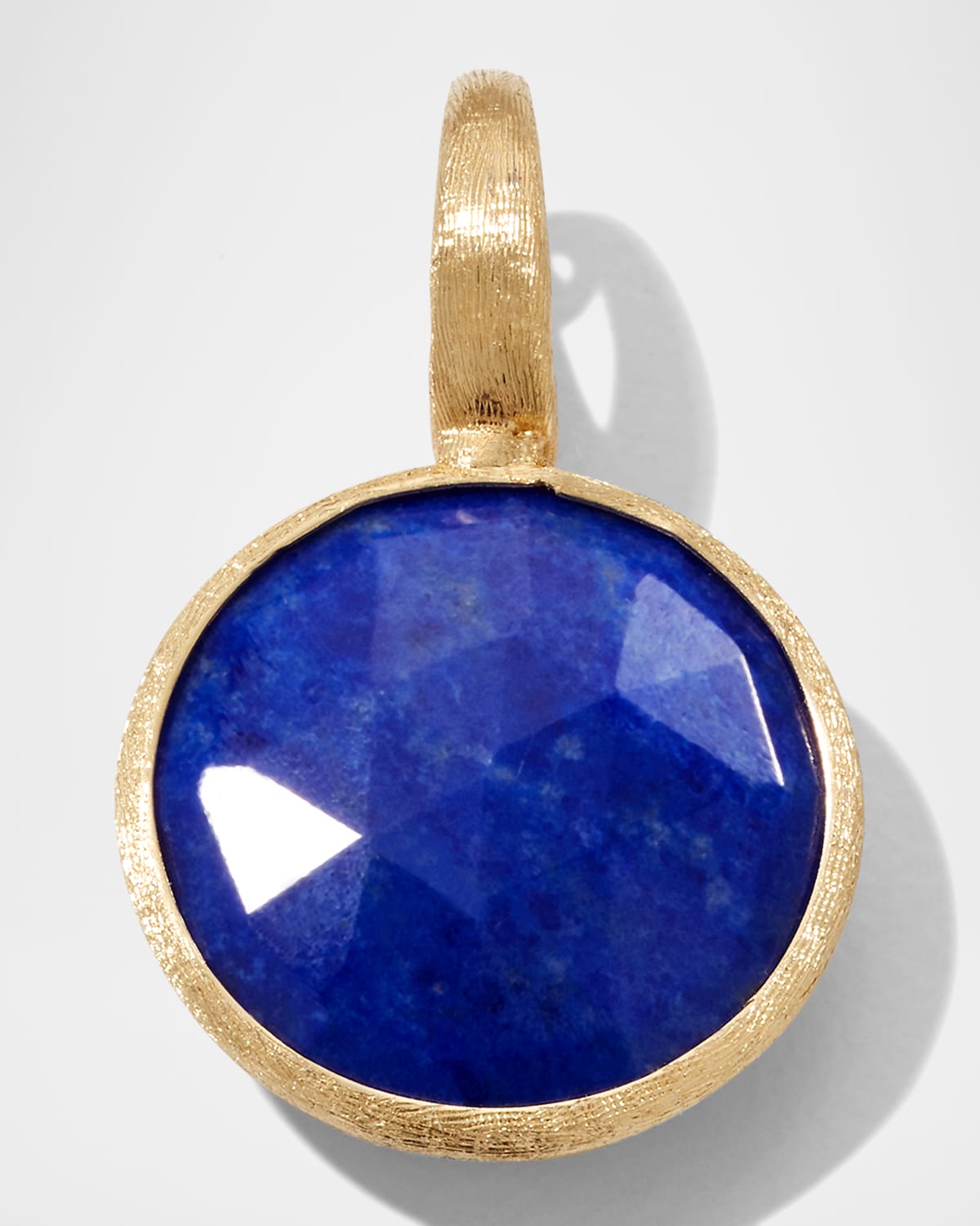 18K Yellow Gold Small Pendant with Lapis