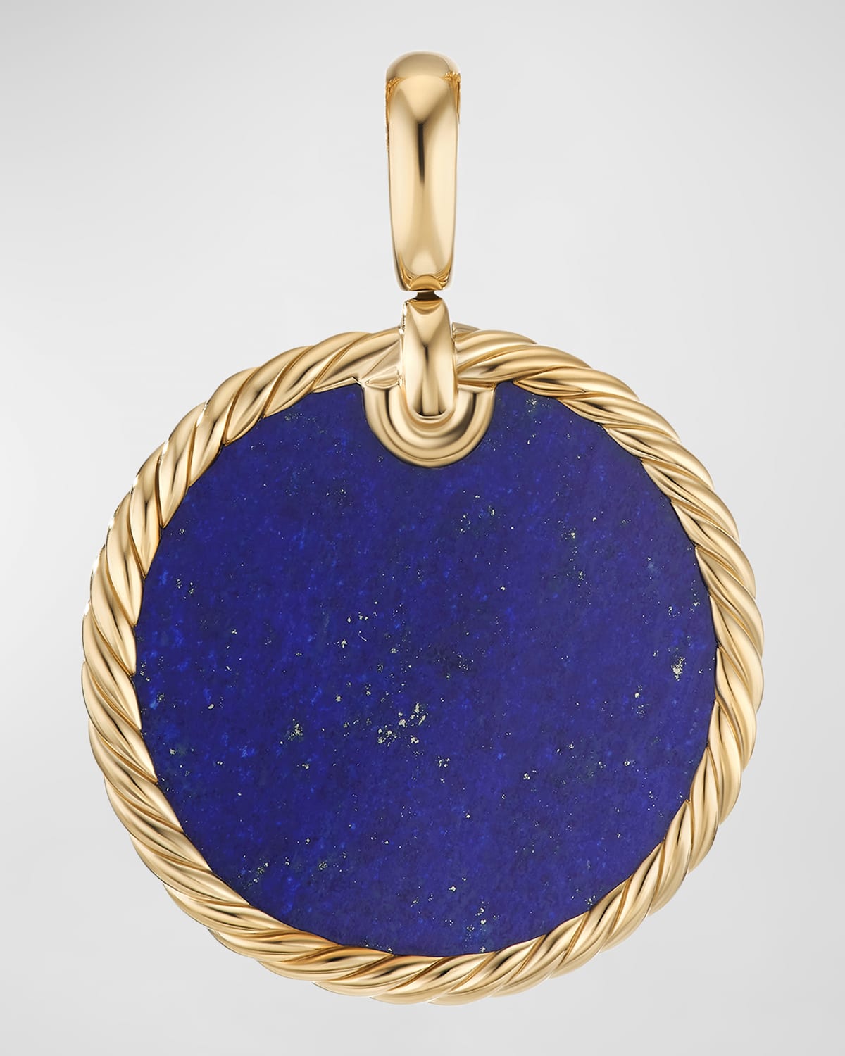 DY Elements Disc Pendant in 18K Gold, 24mm