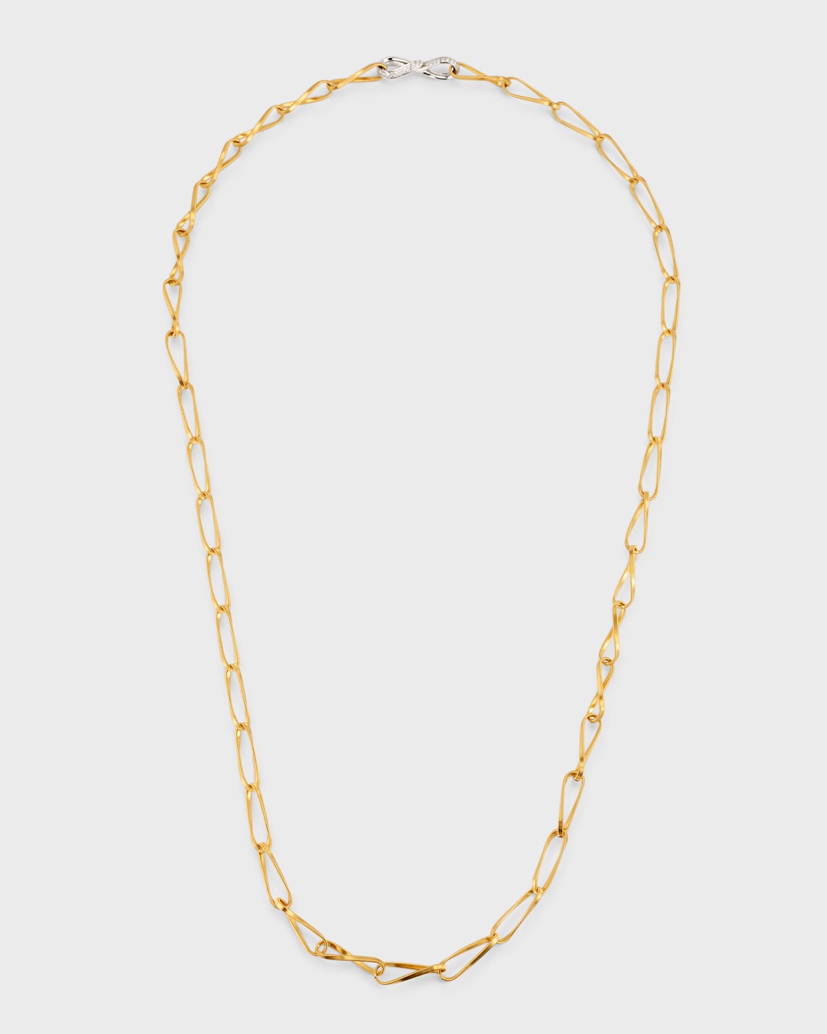 18K Yellow Gold Marrakech Onde Single Link Adjustable Necklace