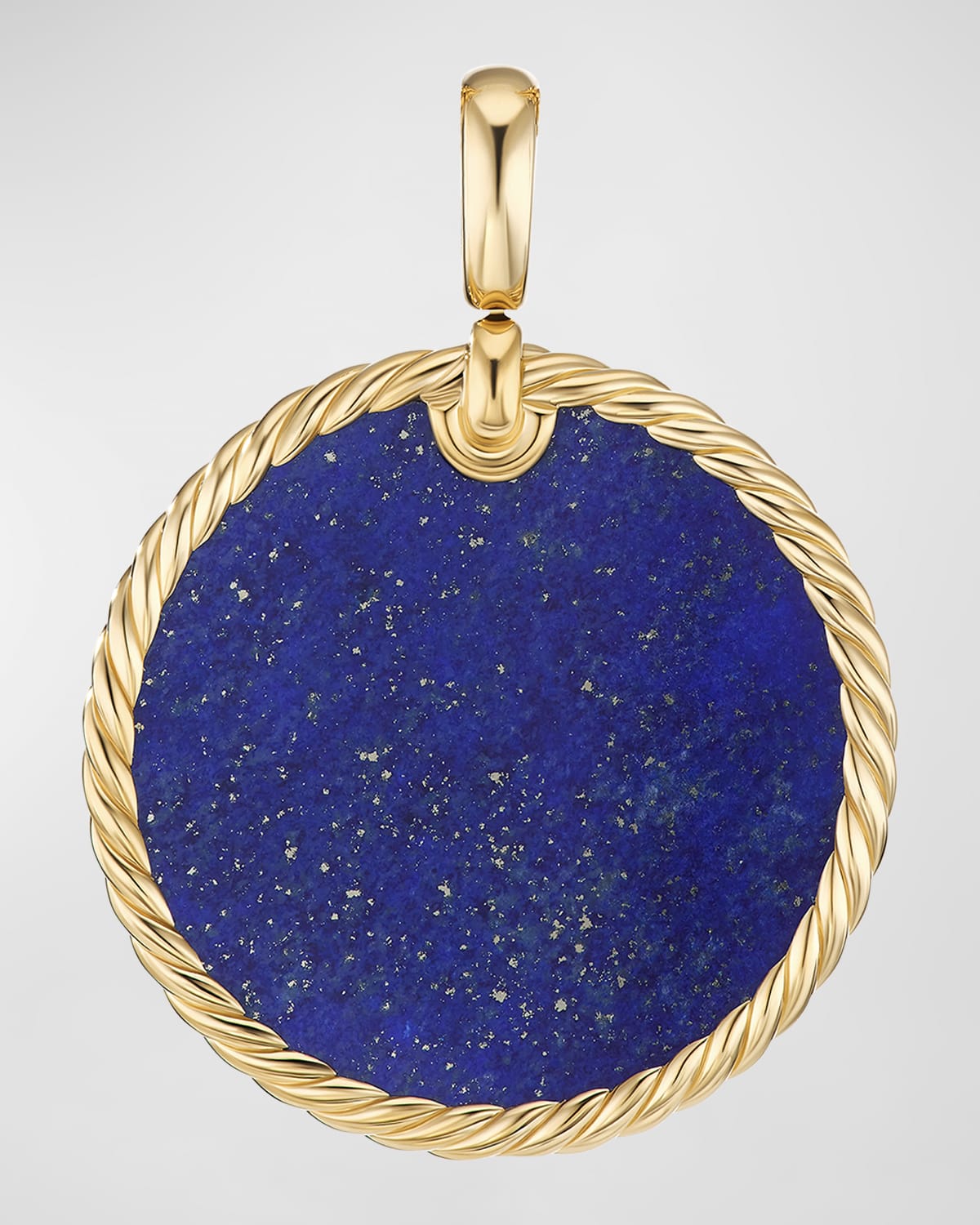 DY Elements Disc Pendant in 18K Gold, 32mm