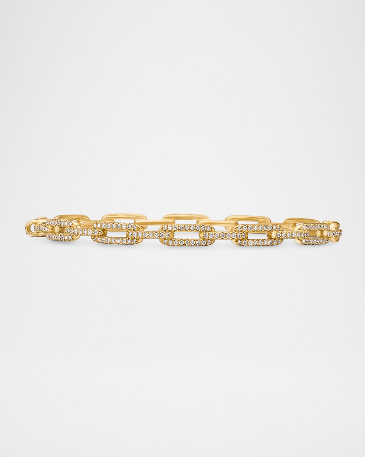 Stax Chain Link Bracelet in 18k Yellow Gold with Diamonds