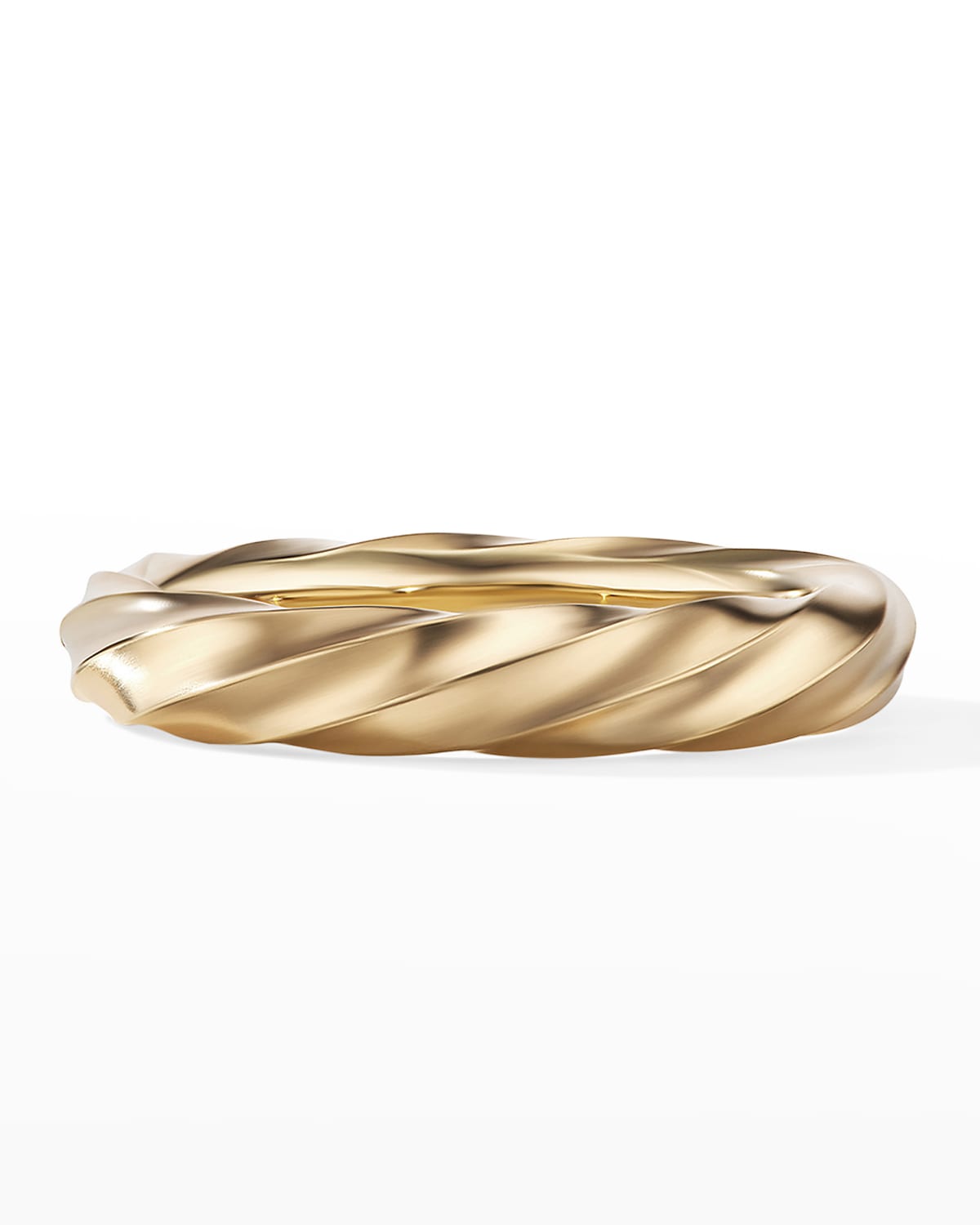 Shop David Yurman Cable Edge Ring In 18k Gold, 4mm In 05 No Stone