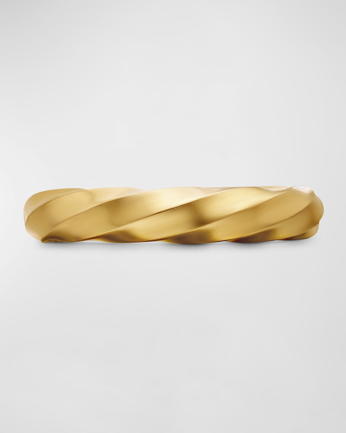 David Yurman Cable Edge Band Ring In 18k Yellow Gold In 05 No Stone
